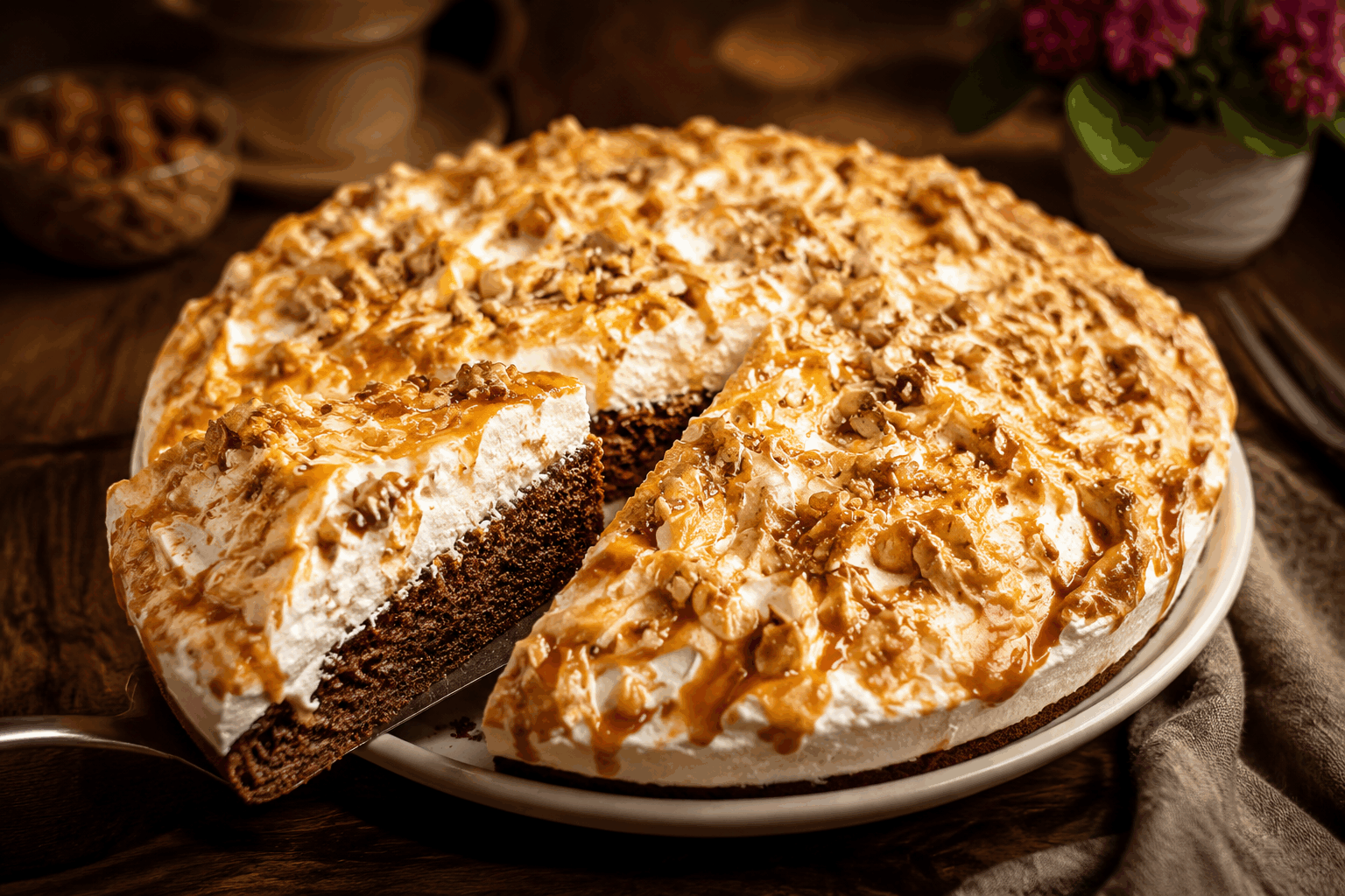 Le gâteau ultra moelleux à préparer en 5 minutes, vous allez l’adopter 🔥 Description Ce gâteau ultra moelleux est un véritable coup de cœur pour tous les amateurs de douceurs rapides et savoureuses. Léger et fondant, il se prépare en un temps record, idéal pour une envie gourmande de dernière minute. Son goût subtil de vanille et sa texture aérienne en font un dessert parfait pour toute occasion. Informations Temps de préparation : 5 minutes Temps de cuisson : 25 minutes Nombre de portions : 6 personnes Difficulté : Facile Ingrédients Pour le gâteau 150 g de farine 120 g de sucre 3 œufs 120 ml de lait 80 ml d’huile végétale neutre 1 sachet de levure chimique (environ 11 g) 1 cuillère à café d’extrait de vanille 1 pincée de sel Préparation Préchauffe le four à 180°C (chaleur statique ou convection naturelle). Dans un grand bol, bats les œufs avec le sucre jusqu’à ce que le mélange blanchisse et devienne mousseux. Ajoute le lait, l’huile végétale et l’extrait de vanille, puis mélange bien. Incorpore la farine tamisée avec la levure chimique et la pincée de sel. Mélange délicatement jusqu’à obtenir une pâte homogène et fluide. Verse la pâte dans un moule à gâteau préalablement beurré et fariné ou recouvert de papier cuisson. Enfourne pour 25 minutes. Vérifie la cuisson en plantant la lame d’un couteau : elle doit ressortir sèche. Laisse refroidir le gâteau quelques minutes avant de démouler. Astuces Pour un gâteau encore plus moelleux, remplace la moitié de la farine par de la fécule de maïs. Veille à ne pas trop battre la pâte une fois la farine ajoutée pour éviter un résultat trop compact. Tu peux personnaliser ce gâteau en y ajoutant des zestes d’agrumes, des pépites de chocolat ou des fruits frais. Si tu n’as pas de lait, utilise un lait végétal comme le lait d’amande ou de soja sans problème. Service Servez ce gâteau ultra moelleux tiède ou à température ambiante, accompagné d’une boule de glace vanille, d’un coulis de fruits rouges ou simplement d’un thé ou café. Parfait pour un goûter express ou un dessert improvisé entre amis.