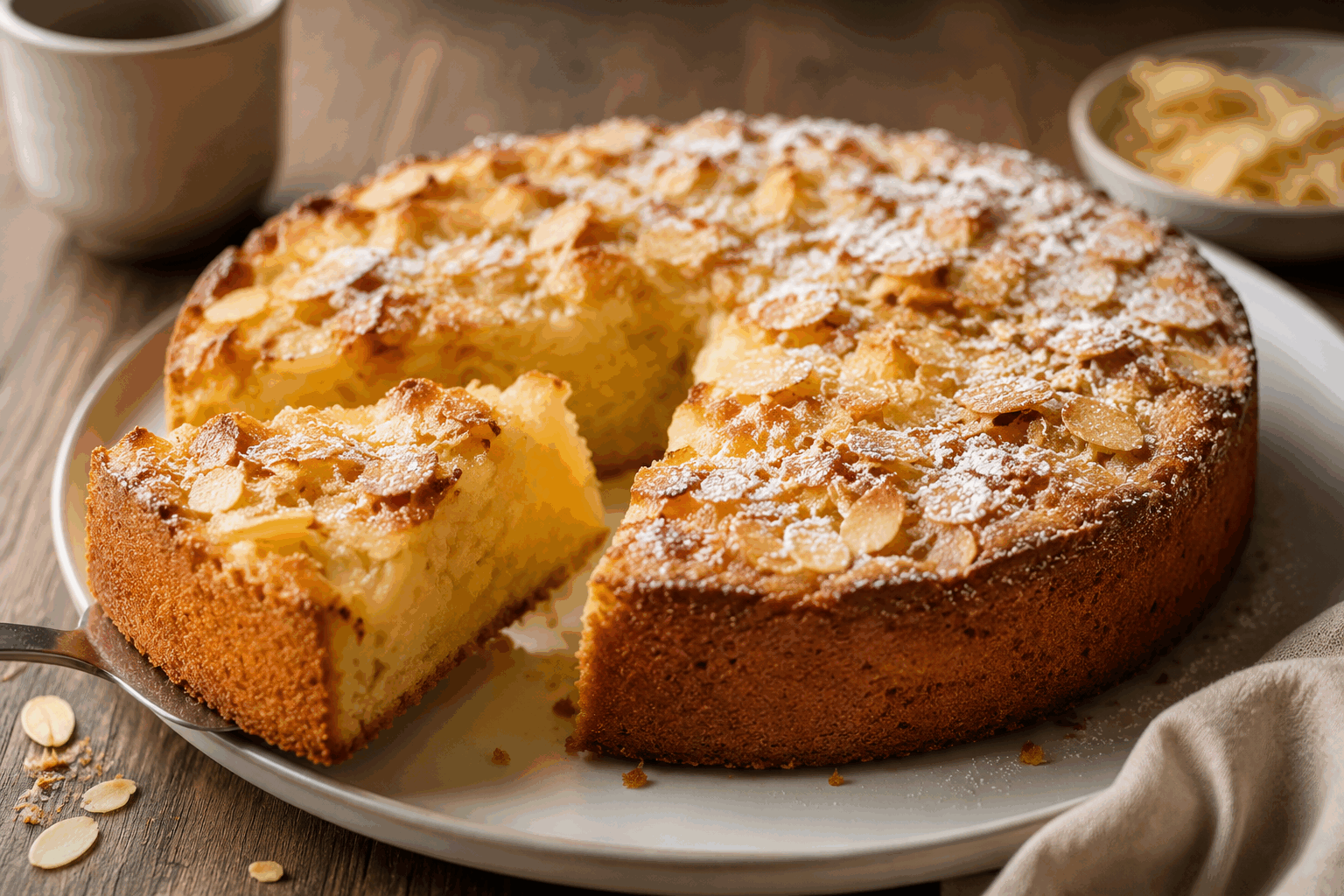 Le moelleux aux pommes de ma grand-mère, fondant et prêt en 5 minutes 😍 Description Ce moelleux aux pommes est un gâteau simple et délicieux, très tendre grâce à sa texture fondante. Inspiré des recettes familiales traditionnelles, il se prépare rapidement et ravit petits et grands par son goût doux et fruité. Parfait pour un goûter improvisé ou un dessert réconfortant. Informations Temps de préparation : 5 minutes Temps de cuisson : 30 minutes Nombre de portions : 6 personnes Difficulté : Facile Ingrédients Pour le moelleux 3 pommes moyennes 150 g de farine 120 g de sucre en poudre 3 œufs 100 g de beurre fondu 10 cl de lait 1 sachet de levure chimique (environ 11 g) 1 sachet de sucre vanillé 1 pincée de sel 1 cuillère à café de cannelle en poudre (optionnelle) Préparation Préchauffe le four à 180°C (chaleur statique). Épluche les pommes, enlève le cœur puis coupe-les en petits dés ou en fines lamelles selon ta préférence. Dans un saladier, bats les œufs avec le sucre en poudre et le sucre vanillé jusqu’à ce que le mélange blanchisse. Ajoute le beurre fondu et le lait, mélange bien pour obtenir une préparation homogène. Incorpore ensuite la farine tamisée, la levure chimique, le sel et la cannelle si tu en utilises, puis mélange sans trop insister. Ajoute les morceaux de pommes et remue délicatement pour bien les répartir dans la pâte. Verse la préparation dans un moule à manqué beurré ou recouvert de papier cuisson. Enfourne pour environ 30 minutes. Vérifie la cuisson en piquant le centre avec la pointe d’un couteau : elle doit ressortir sèche. Laisse tiédir avant de démouler et déguster. Astuces Pour un moelleux encore plus fondant, utilise des pommes acidulées comme la Granny Smith. Tu peux remplacer le lait par du lait d’amande ou de soja pour une version sans lactose. Si tu manques de temps, coupe les pommes en très petits dés pour accélérer leur cuisson dans le gâteau. Pour une touche gourmande, ajoute quelques noix ou amandes concassées à la pâte avant la cuisson. Service Serre ce moelleux tiède ou froid, accompagné d’une boule de glace à la vanille ou d’une cuillère de crème fraîche. Il est idéal pour un goûter convivial ou un dessert simple en famille, avec un Thé ou un café.