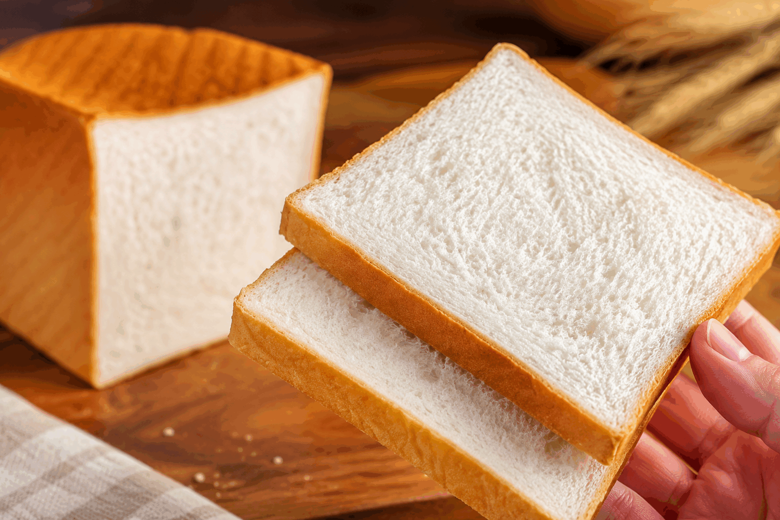 Le pain de mie maison moelleux prêt en 5 minutes, tu ne voudras plus jamais l’acheter 🍞 Description Ce pain de mie maison est incroyablement moelleux et tendre, avec une croûte légèrement dorée et douce. Sa préparation ultra-rapide en seulement 5 minutes de manipulation en fait une recette parfaite pour tous les jours. Idéal pour les tartines du matin ou pour vos sandwiches faits maison, il deviendra vite incontournable dans votre cuisine. Informations Temps de préparation : 5 minutes Temps de cuisson : 25 minutes Nombre de portions : 1 pain (8 à 10 tranches) Difficulté : Facile Ingrédients Pour la pâte 250 g de farine de blé T55 10 g de sucre 5 g de sel fin 10 g de levure fraîche de boulanger ou 5 g de levure sèche 150 ml de lait tiède 20 g de beurre doux fondu Préparation Délaye la levure dans le lait tiède et laisse reposer 5 minutes jusqu’à ce que le mélange mousse légèrement. Dans un saladier, mélange la farine, le sucre et le sel. Verse le lait avec la levure au centre, puis ajoute le beurre fondu. Mélange rapidement avec une cuillère en bois ou à la main jusqu’à obtention d’une pâte homogène et légèrement collante. Verse la pâte dans un moule à cake beurré et fariné, puis couvre avec un torchon propre. Laisse lever la pâte 45 minutes à température ambiante, jusqu’à ce qu’elle double de volume. Préchauffe le four à 180°C (chaleur statique). Enfourne le pain et fais cuire 25 minutes, jusqu’à ce que la croûte soit légèrement dorée. Sors le pain du four, démoule-le et laisse-le refroidir sur une grille avant de le trancher. Astuces Utilise du lait tiède, pas chaud, pour ne pas tuer la levure. Pour un pain encore plus moelleux, ajoute une cuillère à soupe de yaourt nature dans la pâte. Ne sale pas directement la levure pour ne pas l’inhiber. Tu peux remplacer le lait par de l’eau pour une version plus neutre. Service Ce pain de mie moelleux se déguste nature au petit-déjeuner, toasté avec du beurre et de la confiture, ou bien en sandwich avec vos garnitures préférées. Parfait pour un repas rapide ou un pique-nique, il accompagne délicieusement aussi les soupes ou les salades gourmandes.
