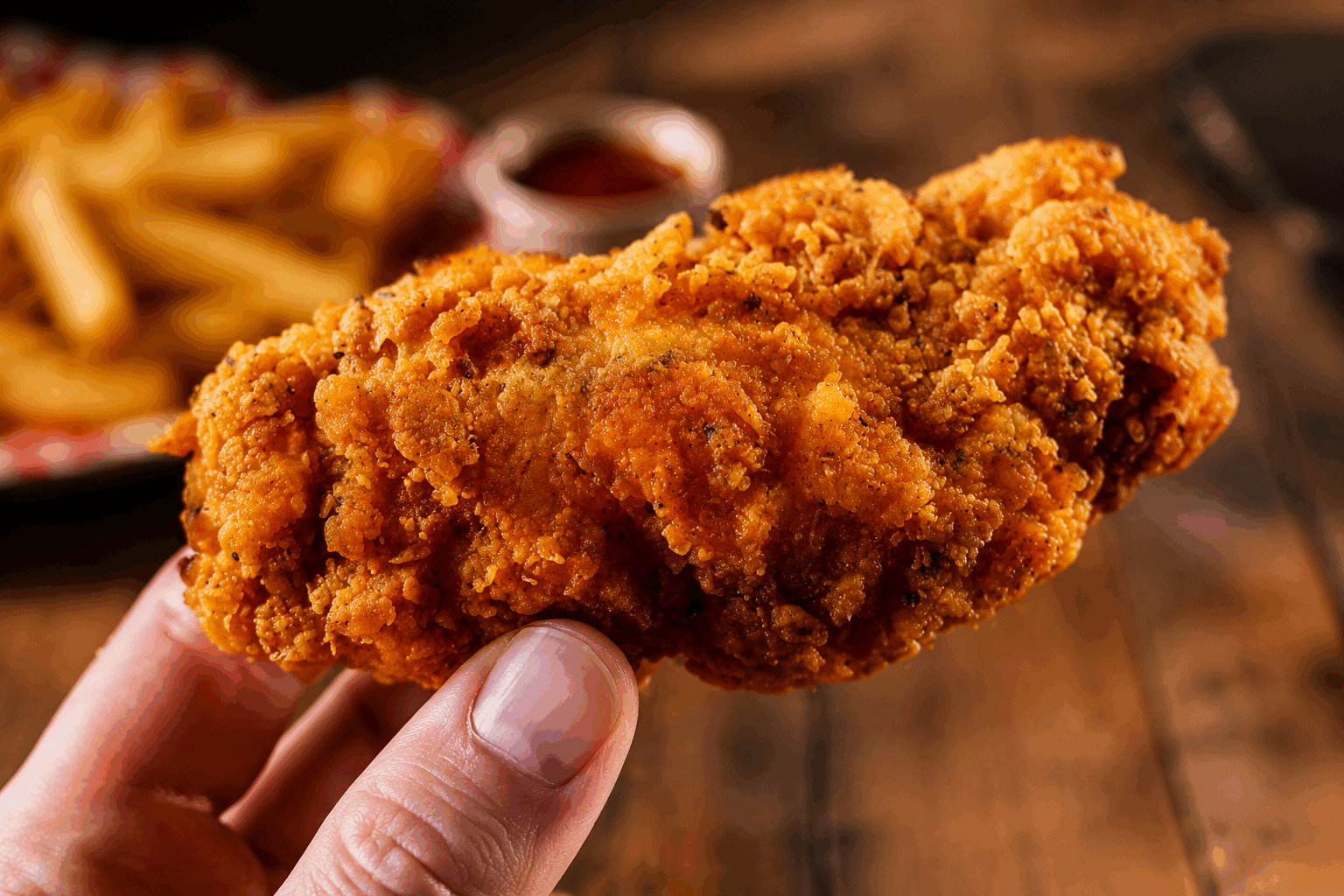Le poulet frit croustillant comme à la grand-mère, prêt en moins de 30 minutes ! 🔥 Description Découvrez un délicieux poulet frit, doré et croustillant à souhait, préparé selon une recette traditionnelle rappelant les saveurs d'antan. Facile et rapide à réaliser, ce plat rustique ravira petits et grands lors d’un repas convivial en famille ou entre amis. Informations Temps de préparation : 10 minutes Temps de cuisson : 18 minutes Nombre de portions : 4 personnes (8 pièces de poulet) Difficulté : Facile Ingrédients Pour le poulet 8 morceaux de poulet (cuisses et pilons) 250 ml de lait entier 1 œuf 150 g de farine de blé 1 cuillère à café de paprika doux 1 cuillère à café d’ail en poudre 1 cuillère à café d’oignon en poudre 1 cuillère à café de sel ½ cuillère à café de poivre noir moulu 1 cuillère à café de thym séché ou herbes de Provence Huile de tournesol pour la friture (environ 1 litre) Préparation Dans un grand bol, mélange le lait et l’œuf jusqu’à obtenir un liquide homogène. Ajoute les morceaux de poulet dans ce mélange et laisse mariner 5 minutes pour attendrir légèrement la viande. Dans une assiette creuse, combine la farine, le paprika, l’ail en poudre, l’oignon en poudre, le sel, le poivre et le thym. Préchauffe l’huile de tournesol dans une grande poêle à feu moyen-vif jusqu’à atteindre 175°C (utilise un thermomètre de cuisson si possible). Égoutte légèrement les morceaux de poulet et trempe-les dans la farine assaisonnée, en appuyant bien pour que la panure adhère partout. Fais frire les morceaux de poulet en plusieurs fois pour ne pas surcharger la poêle, pendant environ 9 minutes de chaque côté ou jusqu’à ce que la panure soit dorée et croustillante, et que le jus soit clair en les piquant. Pose les morceaux frits sur du papier absorbant pour éliminer l’excès de graisse. Sers chaud, idéalement immédiatement. Astuces Pour une panure encore plus croustillante, double trempage : après la première couche de farine, replonge brièvement dans le mélange lait-œuf puis à nouveau dans la farine. Utilise un thermomètre pour maintenir la température de l’huile afin d’éviter que le poulet soit trop gras ou insuffisamment cuit. Si tu manques de temps, utilise des morceaux de poulet de taille uniforme pour une cuisson homogène. Pour un goût plus authentique, remplace le lait par du babeurre ou du yaourt nature. Service Sers ce poulet frit croustillant avec des frites maison, une salade verte croquante ou des légumes rôtis. Parfait pour un dîner convivial ou un repas apprécié des enfants, accompagnez d’une sauce barbecue ou d’une mayonnaise maison pour encore plus de gourmandise.