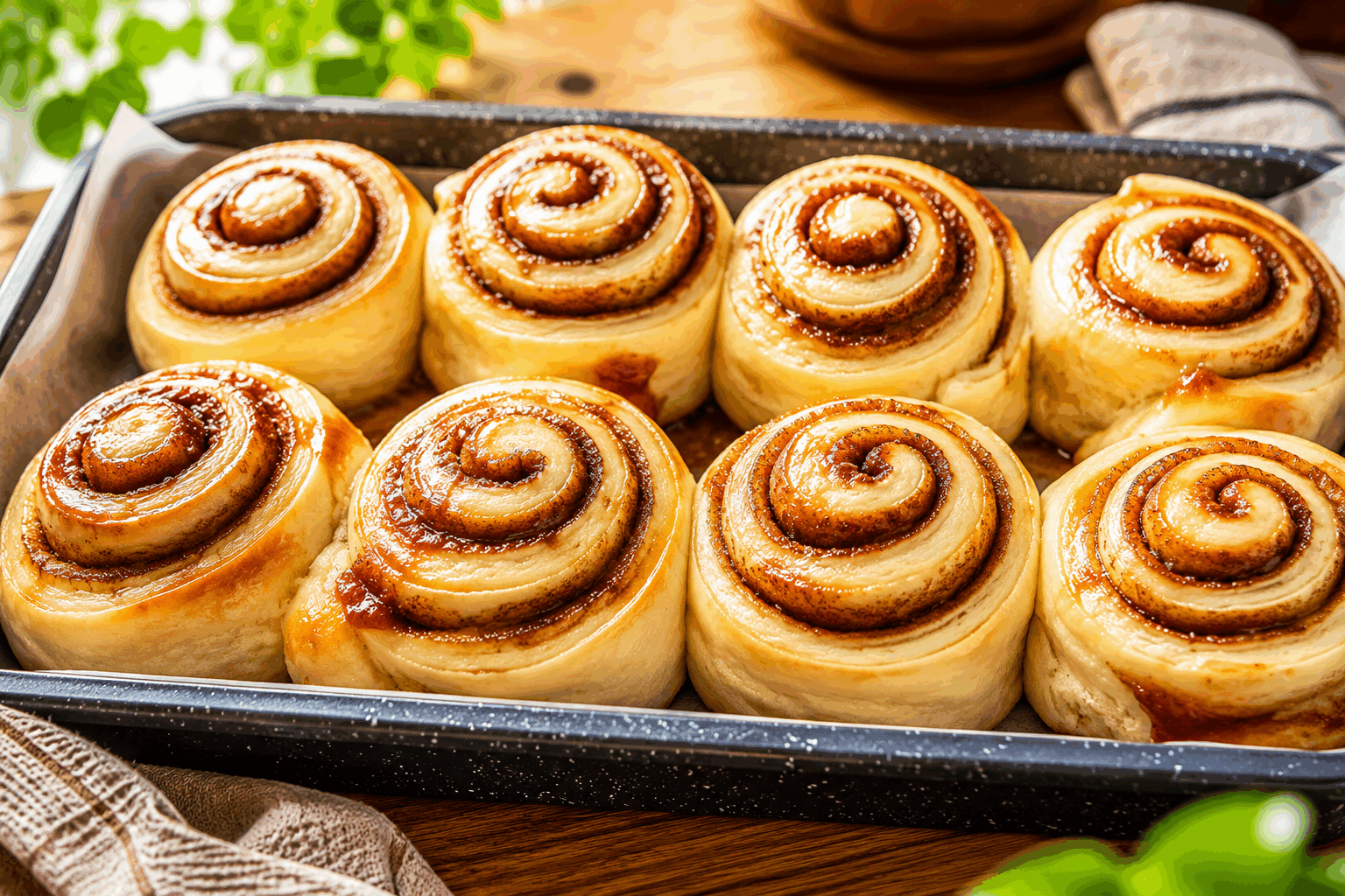 Le secret de ces roulés à la cannelle ultra moelleux qui fondent en bouche 😍 Description Ces roulés à la cannelle sont une véritable invitation au réconfort, avec une pâte moelleuse et légère qui fond délicatement en bouche. Leur cœur généreusement parfumé à la cannelle révèle toute sa douceur dès la première bouchée. Ce classique sucré d’origine nord-américaine est parfait pour un goûter ou un petit-déjeuner gourmand. Informations Temps de préparation : 30 minutes Temps de cuisson : 20 minutes Nombre de portions : 12 pièces Difficulté : Moyenne Ingrédients Pour la pâte 250 ml de lait tiède 50 g de beurre fondu 50 g de sucre en poudre 1 sachet de levure boulangère sèche (7 g) 1 œuf 450 g de farine de blé 1 pincée de sel Pour la garniture 80 g de beurre mou 150 g de cassonade 2 cuillères à soupe de cannelle en poudre Pour le glaçage 100 g de sucre glace 2 cuillères à soupe de lait 1 cuillère à café d’extrait de vanille (facultatif) Préparation Dissous la levure dans le lait tiède avec une cuillère à soupe de sucre. Laisse reposer 10 minutes jusqu’à ce que le mélange mousse. Dans un grand saladier, mélange la farine, le reste du sucre et la pincée de sel. Ajoute ensuite l’œuf, le beurre fondu et le mélange lait-levure. Pétris la pâte pendant 10 minutes jusqu’à obtenir une pâte souple et légèrement collante. Couvre d’un linge propre et laisse lever 1h30 dans un endroit chaud, jusqu’à ce qu’elle double de volume. Étale la pâte en un rectangle d’environ 30 x 40 cm sur un plan fariné. Étale le beurre mou uniformément sur la pâte, puis saupoudre le mélange cassonade-cannelle sur toute la surface. Roulez délicatement la pâte en un rouleau serré, en partant du côté long. Découpe le rouleau en 12 tranches égales et dépose-les dans un plat allant au four, en les espaçant légèrement. Recouvre d’un linge et laisse reposer 30 minutes pour une seconde levée. Préchauffe le four à 180°C (chaleur tournante). Enfourne les roulés pour 20 minutes, jusqu’à ce qu’ils soient dorés. Prépare le glaçage en mélangeant le sucre glace, le lait et l’extrait de vanille jusqu’à obtenir une consistance lisse. Après la cuisson, laisse légèrement tiédir les roulés puis nappe-les généreusement de glaçage pour un rendu fondant et brillant. Astuces Pour une pâte encore plus moelleuse, ajoute une cuillère à soupe de fromage blanc ou de crème fraîche à la pâte. Veille à ne pas surchauffer le lait pour ne pas tuer la levure, idéalement autour de 37°C. Utilise un beurre bien mou pour la garniture pour faciliter son étalage sans déchirer la pâte. Tu peux remplacer la cannelle par un mélange d’épices (piment doux, muscade) pour varier les saveurs. Service Sers ces roulés tièdes, idéalement accompagnés d’un café, d’un thé ou d’un chocolat chaud. Parfaits pour un petit-déjeuner gourmand ou un goûter convivial, ils se dégustent aussi bien nature qu’avec une touche de confiture ou de crème fouettée.