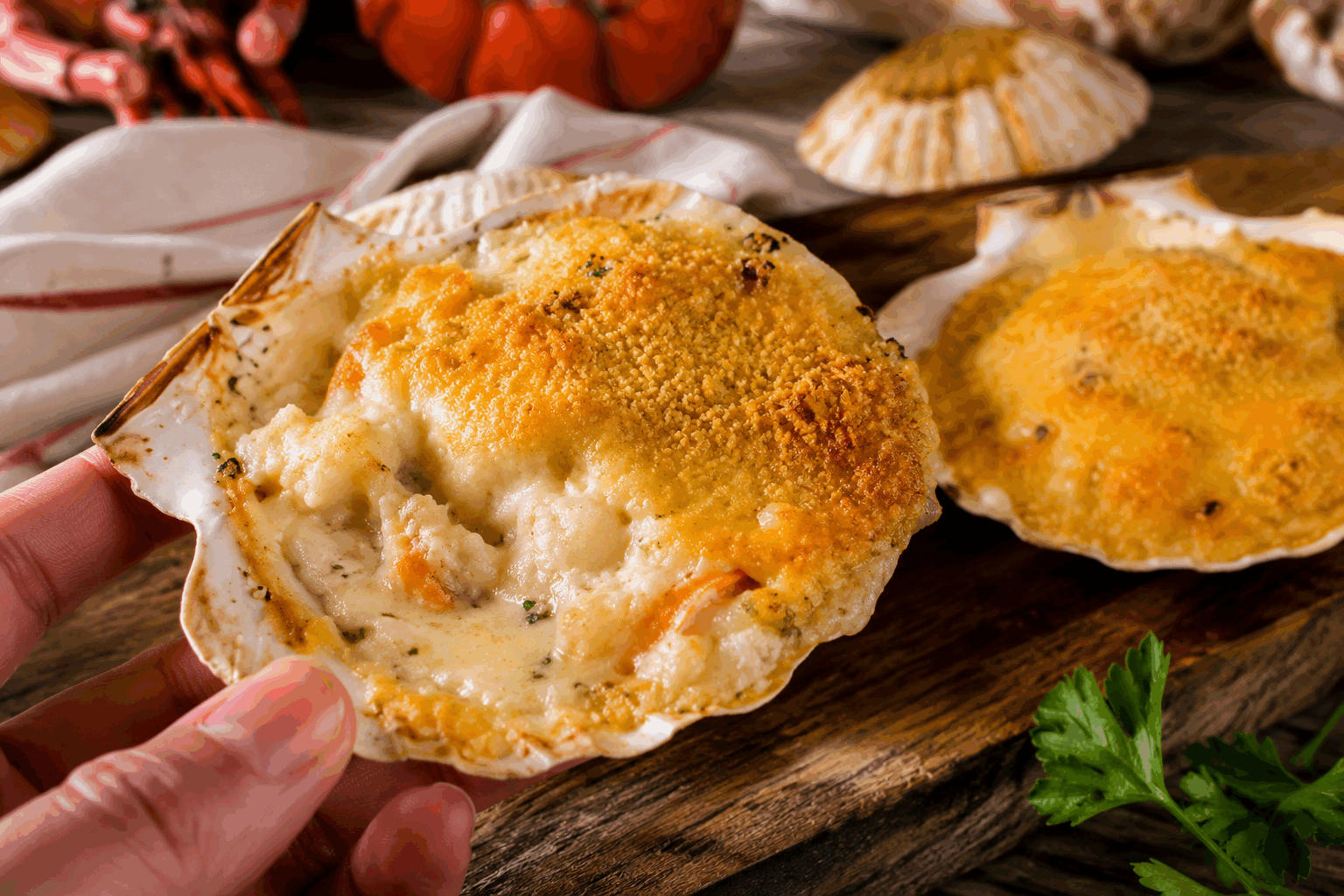 Ma grand-mère préparait ces coquilles St-Jacques crémeuses en moins de 10 minutes 👌✨ Description Cette recette traditionnelle met à l’honneur les coquilles Saint-Jacques délicatement poêlées, nappées d'une sauce crème onctueuse et parfumée. Simple et rapide, elle évoque une cuisine familiale de qualité, parfaite pour un dîner express mais raffiné. Idéale pour impressionner sans passer des heures en cuisine. Informations Temps de préparation : 5 minutes Temps de cuisson : 5 minutes Nombre de portions : 4 personnes Difficulté : Facile Ingrédients Pour les coquilles 16 coquilles Saint-Jacques fraîches, sans corail 2 cuillères à soupe d'huile d'olive 20 g de beurre Sel fin Poivre du moulin Pour la sauce crémeuse 20 cl de crème fraîche liquide entière 1 échalote finement hachée 5 cl de vin blanc sec 1 cuillère à soupe de jus de citron 1 cuillère à café de moutarde douce (optionnel) Poivre blanc Préparation Rincez rapidement les coquilles Saint-Jacques à l'eau froide et séchez-les soigneusement avec du papier absorbant. Faites chauffer l'huile d'olive et le beurre dans une grande poêle à feu vif. Dès que le mélange est chaud et mousseux, déposez les coquilles dans la poêle sans les serrer. Laissez-les cuire 1 à 2 minutes de chaque côté sans les déplacer, jusqu’à ce qu’elles soient dorées. Salez et poivrez. Retirez les coquilles de la poêle et réservez-les au chaud, couvertes d’une feuille de papier aluminium. Dans la même poêle, baissez le feu à moyen, ajoutez l’échalote hachée et faites-la revenir 1 minute. Déglacez avec le vin blanc, laissez réduire de moitié à feu vif (environ 2 minutes). Incorporez la crème fraîche et la moutarde, mélangez bien puis laissez épaissir 1 à 2 minutes sans cesser de remuer. Ajoutez le jus de citron, rectifiez l’assaisonnement avec le poivre blanc. Remettez les coquilles dans la poêle une minute dans la sauce pour bien les enrober puis servez aussitôt. Astuces Ne surchargez pas la poêle pour garder une belle coloration des coquilles Saint-Jacques. Séchez toujours bien les coquilles avant la cuisson pour éviter qu’elles rendent trop d’eau. Le vin blanc sec apporte de la fraîcheur mais peut être remplacé par un bouillon léger de légumes si vous préférez. Pour une touche d’originalité, ajoutez une pointe de gingembre frais râpé dans la sauce. Service Servez ces coquilles Saint-Jacques crémeuses bien chaudes, accompagnées d’un riz basmati nature ou d’une purée de céleri. Ce plat élégant est parfait pour un repas de fête ou un dîner gourmand en semaine. Un verre de vin blanc sec, comme un Chardonnay, s’accorde parfaitement avec la richesse de la crème.