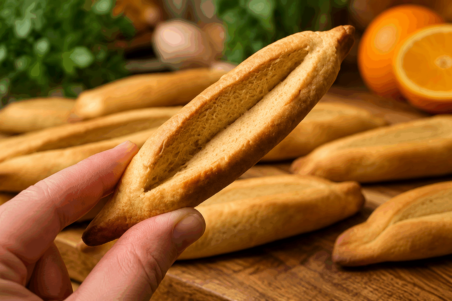 Navettes de Marseille de grand-mère Description Les navettes de Marseille sont de délicieux biscuits secs en forme de barque, parfumés à la fleur d’oranger. Traditionnels et emblématiques de la Provence, ils évoquent la Méditerranée et les beaux jours. Cette recette transmise de génération en génération est idéale pour accompagner un café ou un thé en famille. Informations Temps de préparation : 20 minutes Temps de cuisson : 25 minutes Nombre de portions : 20 navettes Difficulté : Facile Ingrédients Pour la pâte 500 g de farine de blé 150 g de sucre en poudre 150 g de beurre doux à température ambiante 2 œufs entiers 1 cuillère à soupe d’eau de fleur d’oranger 1 pincée de sel 1 cuillère à café de levure chimique Préparation Préchauffe le four à 160°C (chaleur tournante de préférence) pour une cuisson douce et homogène. Dans un grand saladier, tamise la farine avec la levure chimique et le sel. Verse le sucre et ajoute le beurre coupé en petits morceaux. Sabler du bout des doigts pour obtenir un mélange sableux. Ajoute les œufs un par un, puis l’eau de fleur d’oranger. Mélange pour former une pâte homogène, ni trop collante ni trop sèche. Forme une boule. Laisse reposer la pâte 30 minutes au réfrigérateur, emballée dans un film alimentaire pour qu’elle raffermisse. Divise la pâte en petites portions de 40 à 50 g pour chaque navette. Façonne chaque portion en forme de petite barque allongée, en creusant légèrement une rainure sur le dessus avec un couteau ou le dos d’une cuillère. Dispose les navettes sur une plaque recouverte de papier cuisson, en les espaçant légèrement. Enfourne pendant 20 à 25 minutes, jusqu’à ce que la couleur soit légèrement dorée et que les navettes soient fermes au toucher. Laisse refroidir sur une grille avant de déguster. Les navettes se conservent ensuite plusieurs jours dans une boîte hermétique. Astuces Utilise de la farine classique pour un résultat traditionnel, mais tu peux aussi tester de la farine bise pour un goût plus rustique. Si tu n’as pas d’eau de fleur d’oranger, remplace-la par un zeste finement râpé d’orange pour une autre note parfumée. Pense à bien façonner les navettes avec des mains légèrement farinées pour éviter que la pâte ne colle trop. La cuisson douce permet d’obtenir une texture fondante à l’intérieur tout en gardant le côté sec à l’extérieur. Service Serre les navettes de Marseille accompagnées d’un bol de café noir, d’un thé à la menthe fraîche ou d’un verre de vin doux comme le muscat, lors d’un goûter convivial ou après un repas en famille. Elles sont également parfaites pour un pique-nique provençal ou un moment de détente au soleil.