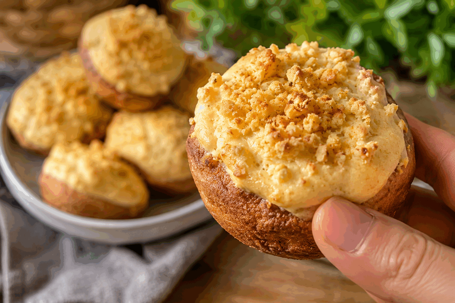 Mini gâteau sans œufs en 5 minutes, parfait pour le petit-déjeuner ou dessert 😍 Description Ce mini gâteau moelleux et rapide à préparer ne contient pas d'œufs, ce qui le rend idéal pour les personnes allergiques ou en panne d’ingrédients. Léger et légèrement sucré, il convient parfaitement pour un petit-déjeuner gourmand ou un dessert express. Sa texture fondante et son goût doux séduiront toute la famille. Informations Temps de préparation : 3 minutes Temps de cuisson : 2 minutes (micro-ondes) Nombre de portions : 1 mini gâteau Difficulté : Facile Ingrédients Pour le mini gâteau 40 g de farine de blé 20 g de sucre en poudre 1/4 de cuillère à café de levure chimique 5 ml d’huile végétale neutre (tournesol ou colza) 30 ml de lait (ou boisson végétale) 1/4 de cuillère à café d’extrait de vanille (facultatif) 1 pincée de sel Préparation Dans une tasse ou un petit bol, mélange la farine, le sucre, la levure chimique et le sel à l’aide d’une fourchette. Ajoute l’huile végétale, puis le lait et l’extrait de vanille. Mélange jusqu’à obtenir une pâte lisse et homogène, sans grumeaux. Place la préparation au micro-ondes et fais cuire à puissance maximale pendant 1 minute 30 à 2 minutes selon la puissance de ton appareil. Le gâteau doit gonfler et être ferme au toucher. Laisse tiédir quelques instants avant de déguster directement dans la tasse ou de démouler avec précaution. Astuces Veille à ne pas trop cuire le gâteau pour éviter qu’il ne devienne sec ou caoutchouteux. Tu peux remplacer la farine de blé par une farine sans gluten pour une version adaptée aux intolérants. Ajoute des pépites de chocolat, des fruits rouges ou un peu de cannelle dans la pâte pour varier les saveurs. Consomme ce mini gâteau rapidement pour profiter pleinement de sa texture moelleuse. Service Déguste ce mini gâteau tiède, nature ou accompagné d’un filet de miel, d’une cuillère de confiture maison ou d’un peu de compote de fruits. Il est parfait pour un petit-déjeuner sur le pouce, une pause gourmande ou un dessert improvisé.