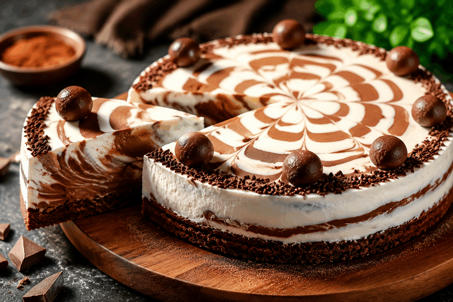 Mousse au chocolat zébrée sans cuisson ni œuf, prête en 5 minutes, un délice fondant 😍 Description Cette mousse au chocolat zébrée est une gourmandise légère et onctueuse, sans cuisson ni œuf, idéale pour les amateurs de desserts rapides. Son bel effet rayé marie subtilement chocolat noir et chocolat blanc pour un visuel attractif et un goût équilibré. Parfaite pour une pause sucrée improvisée ou une fin de repas délicate, elle ravira petits et grands. Informations Temps de préparation : 5 minutes Temps de cuisson : 0 minute Nombre de portions : 4 personnes Difficulté : Facile Ingrédients Pour la mousse au chocolat noir 100 g de chocolat noir à pâtisser 200 ml de crème liquide entière bien froide 1 cuillère à soupe de sucre glace Pour la mousse au chocolat blanc 100 g de chocolat blanc 150 ml de crème liquide entière bien froide 1 cuillère à soupe de sucre glace Préparation Fonds deux bols : dans le premier, fais fondre le chocolat noir au bain-marie ou au micro-ondes par tranches de 30 secondes, puis laisse tiédir. Dans le second bol, fais de même avec le chocolat blanc, puis laisse tiédir également. Fouette la crème liquide bien froide du premier bol en chantilly avec le sucre glace jusqu’à obtenir une consistance ferme, puis incorpore délicatement le chocolat noir fondu. Répète l’opération dans le deuxième bol avec la crème, le sucre glace et le chocolat blanc pour obtenir une chantilly chocolat blanc. Dans des verrines ou un plat transparent, alterne des couches de mousses au chocolat noir et blanc à l'aide de cuillères ou d'une poche à douille, en formant de fines bandes pour créer l’effet zébré. Laisse reposer au réfrigérateur au minimum 2 heures avant de servir, pour que la mousse prenne bien et soit fondante. Astuces Utilise une crème liquide très froide pour monter une chantilly ferme et aérienne. Pour un effet plus net, utilise une poche à douille pour déposer les couches de mousse dans les verrines. Veille à ne pas trop mélanger la chantilly avec le chocolat fondu, pour conserver la légèreté de la mousse. Tu peux parfumer la mousse au chocolat blanc avec un peu d’extrait de vanille pour plus de gourmandise. Service Serre cette mousse au chocolat zébrée bien fraîche, seule ou accompagnée de quelques fruits rouges ou d’une tuile croustillante. Ce dessert convivial et rapide est parfait pour clore un repas en beauté ou pour un goûter gourmand à partager.