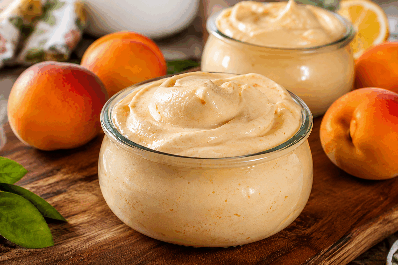 Mousse d’abricots sans crème ni gélatine, prête en 5 minutes et légère comme l’air ✨ Description Cette mousse d’abricots est une délicieuse préparation fruitée, légère et aérienne, parfaite pour les amateurs de desserts frais et naturels. Sans crème ni gélatine, elle mise sur la simplicité et la rapidité, idéale pour une gourmandise saine et express. Sa texture mousseuse et son goût doux et acidulé d’abricot font de ce dessert un vrai plaisir d’été ou une touche fruitée en toute saison. Informations Temps de préparation : 5 minutes Temps de cuisson : 0 minute Nombre de portions : 4 personnes Difficulté : Facile Ingrédients Pour la mousse d’abricots 300 g d’abricots frais bien mûrs (ou abricots surgelés décongelés) 2 cuillères à soupe de miel ou sirop d’érable 1 cuillère à soupe de jus de citron 100 ml d’eau froide 1 blanc d’œuf 1 pincée de sel Préparation Lave et dénoyaute les abricots puis coupe-les en morceaux. Place les abricots dans un mixeur avec le miel, le jus de citron et l’eau. Mixe jusqu’à obtenir une purée lisse. Dans un saladier, monte le blanc d’œuf en neige ferme avec la pincée de sel à l’aide d’un fouet électrique ou manuel. Incorpore délicatement la purée d’abricots dans les blancs montés en neige à l’aide d’une spatule, en soulevant bien la préparation pour ne pas casser les bulles d’air. Répartis la mousse dans des verrines ou petits ramequins et réserve au réfrigérateur au moins 1 heure avant de servir pour que la mousse se raffermisse légèrement. Astuces Choisis des abricots bien mûrs pour une belle douceur naturelle et une agréable intensité aromatique. Pour une version vegan, remplace le blanc d’œuf par un aquafaba (jus de pois chiches) monté en neige. Si tu souhaites un dessert plus sucré, ajuste la quantité de miel ou ajoute un peu de sucre glace. Tu peux décorer la mousse avec quelques feuilles de menthe fraîche ou des éclats d’amandes grillées pour apporter du croquant. Service Sers cette mousse d’abricots bien fraîche en fin de repas pour une note légère et fruitée. Elle s’accompagne très bien d’un coulis de fruits rouges ou d’un biscuit sec légèrement croustillant, comme un sablé ou une tuile aux amandes. Parfaite pour les repas d’été, les brunchs ou dès que tu as envie d’une douceur saine et facile à réaliser.