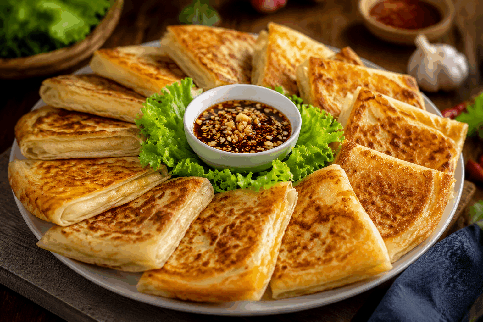 Msemen farcies sans pâte, prêtes en 10 minutes et un succès garanti à Ramadan 🔥 Description Les msemen farcies sont une version express et savoureuse des célèbres crêpes marocaines. Sans utiliser de pâte classique, cette recette combine rapidité et authenticité, avec une garniture parfumée qui plaira à toute la famille, idéale pour les soirées de Ramadan. Leur texture croustillante à l'extérieur et fondante à l'intérieur, relevée d’épices, en fait un vrai succès garanti. Informations Temps de préparation : 5 minutes Temps de cuisson : 5 minutes Nombre de portions : 4 personnes (8 msemen) Difficulté : Facile Ingrédients Pour les msemen sans pâte 250 g de semoule fine 150 g de farine de blé 1 cuillère à café de sel 200 ml d’eau tiède 2 cuillères à soupe d’huile végétale Huile pour la cuisson Pour la garniture 150 g de viande hachée (agneau ou bœuf) 1 petit oignon finement haché 1 tomate moyenne pelée et concassée 1 cuillère à soupe de persil haché 1 cuillère à café de cumin en poudre 1/2 cuillère à café de paprika doux Sel et poivre noir fraîchement moulu 1 cuillère à soupe d’huile d’olive Préparation Dans un grand saladier, mélange la semoule, la farine et le sel. Ajoute progressivement l’eau tiède tout en pétrissant jusqu’à obtenir une pâte souple et élastique. Laisse reposer 5 minutes. Pendant ce temps, prépare la garniture : fais chauffer l’huile d’olive dans une poêle, ajoute l’oignon et fais-le revenir jusqu’à ce qu’il soit translucide. Ajoute la viande hachée, la tomate, les épices, le sel et le poivre. Fais cuire à feu moyen-doux en remuant, jusqu’à ce que la viande soit bien cuite et la garniture légèrement épaisse. Retire du feu. Divise la pâte en 8 boules égales. Sur un plan huilé, aplatis chaque boule en un disque fin d’environ 15 cm de diamètre. Dépose une cuillère à soupe généreuse de garniture au centre de chaque disque, puis replie les bords vers le centre pour enfermer la farce, en formant un carré ou un rond. Fais chauffer une poêle antiadhésive à feu moyen avec un peu d’huile. Dépose les msemen farcis et fais-les cuire environ 2-3 minutes de chaque côté, jusqu’à ce qu’ils soient dorés et croustillants. Dépose sur du papier absorbant avant de servir chaud. Astuces Pour une pâte encore plus souple, laisse reposer la pâte 10 minutes supplémentaires avant de l’étaler. Si tu n’as pas de viande hachée, remplace par du fromage râpé mélangé à des fines herbes pour une version végétarienne. Ne surcharge pas trop la garniture dans la pâte pour éviter qu’elle ne s’ouvre à la cuisson. Utilise une poêle bien chaude et huile légèrement pour un croustillant optimal. Service Sers les msemen farcies chaudes, accompagnées d’un thé à la menthe. Elles conviennent parfaitement pour le ftour de Ramadan, en entrée ou en plat léger. Accompagne-les éventuellement d’une salade fraîche ou de harira traditionnelle pour un repas complet.