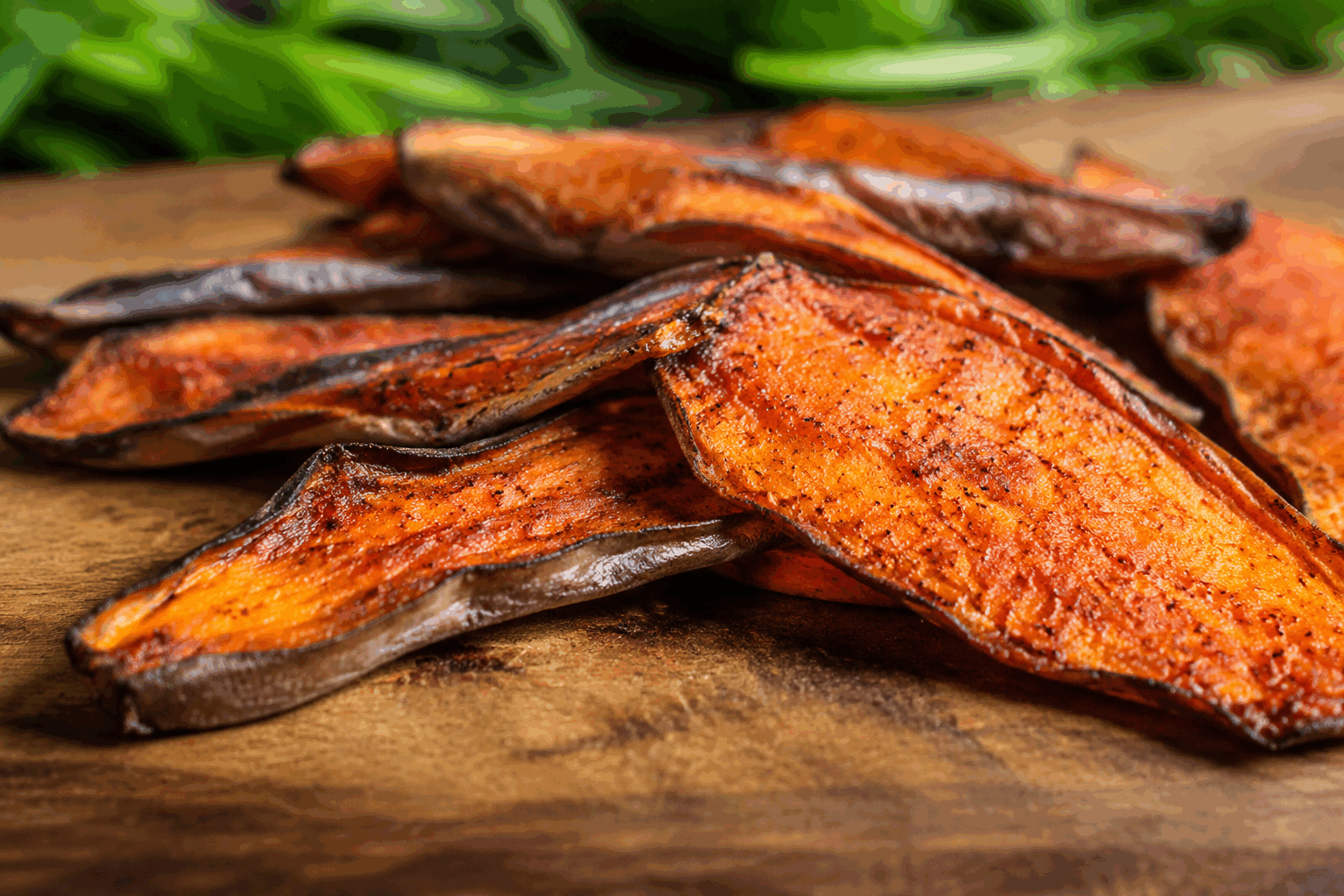 Ne jetez plus la peau d’aubergine, découvrez cette recette de bacon maison en 5 minutes 🔥 Description Cette recette astucieuse transforme la peau d’aubergine en un substitut savoureux et croustillant du bacon. Rapidement préparée et cuite en seulement 5 minutes, elle offre une touche végétale fumée idéale pour agrémenter vos salades, sandwiches ou petits-déjeuners. Parfaite pour réduire le gaspillage alimentaire tout en apportant une saveur umami intense. Informations Temps de préparation : 2 minutes Temps de cuisson : 3 minutes Nombre de portions : 4 personnes Difficulté : Facile Ingrédients Pour la peau d’aubergine façon bacon 4 grandes peaux d’aubergine (provenant d’aubergines bien lavées) 1 cuillère à soupe d’huile d’olive 1 cuillère à soupe de sauce soja 1 cuillère à café de sirop d’érable 1/2 cuillère à café de paprika fumé 1/4 cuillère à café d’ail en poudre Sel et poivre noir moulu, selon le goût Préparation Préchauffe une poêle antiadhésive à feu moyen-élevé. Dans un bol, mélange l’huile d’olive, la sauce soja, le sirop d’érable, le paprika fumé, l’ail en poudre, le sel et le poivre jusqu’à obtenir une marinade homogène. Trempe chaque peau d’aubergine dans la marinade, assure-toi qu’elles soient bien enrobées sur toutes les faces. Dispose les peaux d’aubergine dans la poêle chaude en une seule couche, sans les chevaucher. Fais cuire 1 à 2 minutes de chaque côté jusqu’à ce qu’elles deviennent croustillantes et légèrement caramélisées, en ajustant la cuisson selon la texture désirée. Sers immédiatement ou laisse tiédir avant de les incorporer à vos préparations. Astuces Choisis des aubergines bien fraîches dont la peau est ferme et non abîmée pour un meilleur résultat. Si tu souhaites un goût plus fumé, ajoute un peu de cumin ou de poudre de chipotle à la marinade. Pour plus de croustillant, tu peux terminer la cuisson au four en position grill quelques minutes sur une plaque recouverte de papier cuisson. Conserve les tranches dans une boîte hermétique au réfrigérateur et consomme-les dans les 2 jours pour préserver leur texture. Service Servez ce bacon végétal croustillant en accompagnement d’œufs brouillés, dans un burger végétarien, ou émietté sur une salade de quinoa. Il apportera une note savoureuse et originale à vos plats, idéale pour un brunch ou un repas convivial.