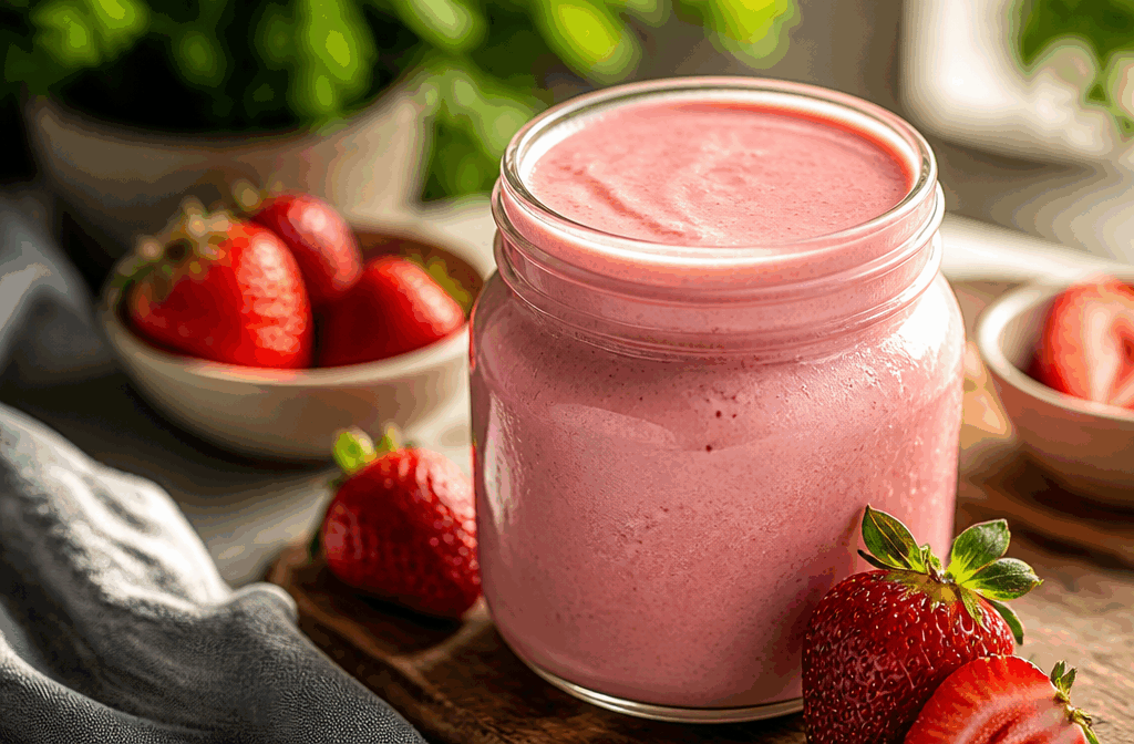 Nutella de fraises maison : seulement 3 ingrédients pour un dessert addictif 😍 Description Cette recette simple et gourmande combine la douceur des fraises avec une onctuosité rappelant le célèbre Nutella, mais uniquement à base de fruits. Facile et rapide à préparer, ce dessert séduira petits et grands par sa saveur fruitée et sa texture légèrement crémeuse. Parfait pour une pause sucrée saine ou un dessert léger en toute occasion. Informations Temps de préparation : 10 minutes Temps de cuisson : 0 minute Nombre de portions : 4 Difficulté : Facile Ingrédients Pour le Nutella de fraises 300 g de fraises fraîches 2 cuillères à soupe de purée de noisettes 1 cuillère à soupe de miel liquide (ou sirop d’érable pour une version vegan) Préparation Lave et équeute les fraises, puis coupe-les en morceaux grossiers. Place les fraises coupées dans un mixeur ou un blender avec la purée de noisettes et le miel. Mixe jusqu’à obtenir une texture lisse et homogène, légèrement épaisse, semblable à une pâte à tartiner. Goûte et ajuste si besoin la douceur en ajoutant un peu plus de miel. Verse la préparation dans un petit pot ou un bol, puis réfrigère pendant au moins 30 minutes pour que les saveurs se mélangent bien. Astuces Choisis des fraises bien mûres et parfumées pour un goût optimal. La purée de noisettes peut être remplacée par de la purée d’amandes pour varier les saveurs. Pour une texture plus onctueuse, ajoute un petit filet d’huile de noisette ou d’olive douce avant de mixer. Conserve ce Nutella de fraises dans un récipient hermétique au réfrigérateur et consomme-le dans les 3 jours. Service Servez ce Nutella de fraises maison à température fraîche en tartinade sur du pain grillé, des crêpes ou des pancakes. Il peut aussi accompagner des fromages frais ou être utilisé comme garniture dans des verrines pour un dessert frais et fruité lors d’un goûter ou d’un brunch convivial.