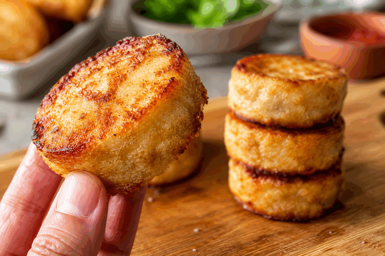 Pain à l'oignon sans gluten en 3 ingrédients, prêt en un rien de temps 👌 Description Ce pain à l'oignon sans gluten est moelleux et savoureux, parfait pour accompagner vos repas ou pour une collation rapide. Sa recette simplissime en seulement trois ingrédients permet de préparer un pain maison délicieux en un temps record, idéal pour les personnes intolérantes au gluten et les amateurs de cuisine saine. Informations Temps de préparation : 10 minutes Temps de cuisson : 30 minutes Nombre de portions : 6 tranches Difficulté : Facile Ingrédients Pour la pâte 200 g de farine sans gluten (mélange prêt à l'emploi) 200 g de yaourt nature (ou yaourt végétal pour version vegan) 1 gros oignon 1 cuillère à café de bicarbonate de soude 1/2 cuillère à café de sel 2 cuillères à soupe d'huile d'olive Préparation Préchauffe le four à 180°C (chaleur tournante si possible). Épluche et hache finement l’oignon, puis fais-le revenir dans une poêle avec l’huile d’olive à feu moyen jusqu’à ce qu’il soit translucide et légèrement doré. Laisse refroidir. Dans un grand saladier, mélange la farine sans gluten, le bicarbonate de soude et le sel. Ajoute le yaourt nature au mélange sec puis incorpore l'oignon refroidi. Mélange bien jusqu’à obtenir une pâte homogène et souple. Forme une boule ou un petit pain ovale et place-le sur une plaque de cuisson recouverte de papier sulfurisé. Lisse légèrement la surface. Enfourne pendant 25 à 30 minutes, jusqu’à ce que le pain soit doré et qu’un couteau inséré en ressorte propre. Laisse tiédir sur une grille avant de découper en tranches. Astuces Pour un goût plus prononcé, ajoute une pincée de thym ou d’herbes de Provence à la pâte. Veille à bien laisser refroidir l’oignon avant de l’incorporer, cela évite que la levée soit compromise par la chaleur. Si tu utilises un yaourt végétal, choisis-en un nature non sucré pour ne pas altérer le goût du pain. Conserve ce pain dans un torchon propre à température ambiante, il se déguste mieux le jour même. Service Ce pain à l’oignon sans gluten se sert chaud ou tiède, accompagné de soupes, salades ou plats en sauce. Il est aussi excellent en tartines garnies de fromage frais ou de tapenade pour un apéritif gourmand et rapide.