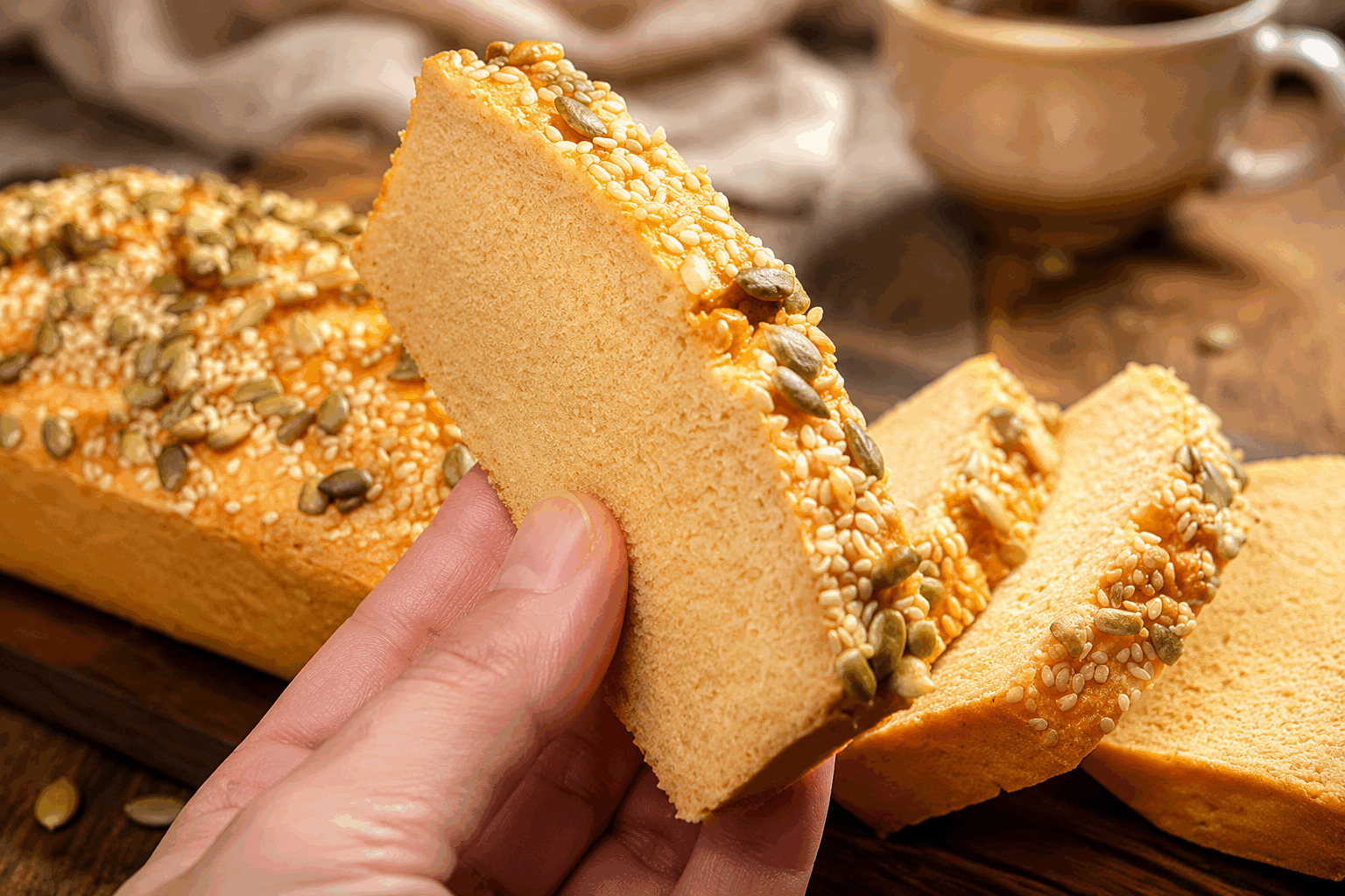 Pain moelleux sans farine ni œufs en 10 minutes, un secret vegan à tester absolument 🔥 Description Découvrez un pain moelleux et léger, totalement vegan, préparé sans farine ni œufs en seulement 10 minutes. Cette recette originale utilise des ingrédients simples et naturels pour un résultat surprenant, parfait pour ceux qui recherchent une alternative rapide et saine au pain traditionnel. Idéal pour un petit-déjeuner gourmand ou un snack improvisé, ce pain est à la fois savoureux et très facile à réaliser. Informations Temps de préparation : 5 minutes Temps de cuisson : 5 minutes Nombre de portions : 2 petits pains Difficulté : Facile Ingrédients Pour le pain moelleux 100 g de flocons d'avoine 2 cuillères à soupe de graines de chia moulues 120 ml d'eau tiède 1 cuillère à café de levure chimique 1 cuillère à soupe d'huile d'olive 1 pincée de sel 1 cuillère à café de sirop d'érable ou d’agave (optionnel pour la douceur) Préparation Mixe les flocons d'avoine dans un blender ou un robot jusqu'à obtenir une farine fine. Dans un bol, mélange la farine d'avoine, la levure chimique et le sel. Dans un autre petit bol, mélange les graines de chia moulues avec l'eau tiède et laisse gonfler pendant 5 minutes jusqu’à obtenir une consistance gelée. Incorpore le mélange de graines de chia au mélange sec, puis ajoute l’huile d’olive et le sirop d’érable. Mélange bien jusqu’à obtenir une pâte homogène et légèrement épaisse. Verse la pâte dans un moule à muffin ou forme deux petits pains à la main sur une plaque recouverte de papier cuisson. Fais cuire au four préchauffé à 180°C pendant 5 minutes, jusqu'à ce que le dessus soit légèrement doré et ferme au toucher. Astuces Veille à bien laisser gonfler les graines de chia dans l'eau pour garantir la tenue de la pâte sans œufs ni farine traditionnelle. Tu peux ajouter des herbes aromatiques ou des épices (par exemple du romarin ou du paprika) pour varier les saveurs. Ce pain se conserve 1 à 2 jours dans une boîte hermétique, mais est meilleur consommé frais. Pour une version sans gluten, assure-toi d'utiliser des flocons d'avoine certifiés sans gluten. Service Sers ce pain moelleux tiède ou à température ambiante, accompagné de confiture, de purée d’oléagineux ou de tartinades vegan pour un encas gourmand. Parfait pour un brunch rapide ou pour accompagner une salade légère lors d’un déjeuner express.