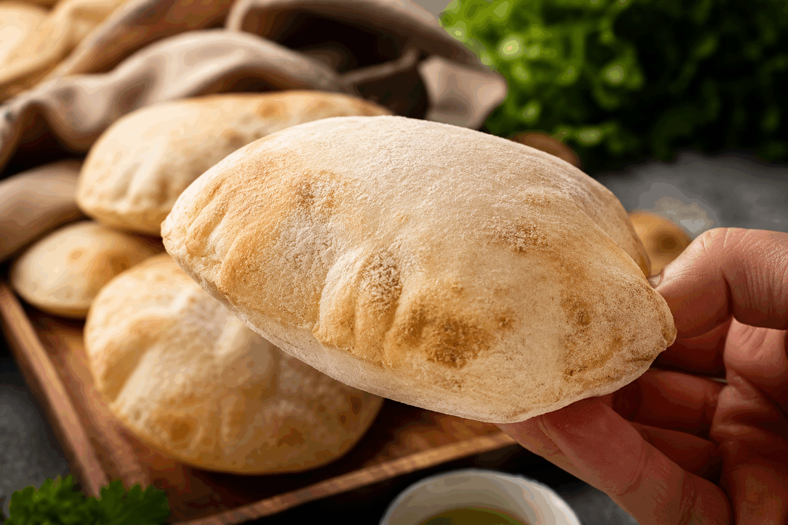 Pain pita maison en 5 minutes, sans four ni gras : la recette bluffante qui change tout 🔥 Description Le pain pita est un pain plat et moelleux typique du Moyen-Orient, idéal pour accompagner de nombreuses recettes ou pour réaliser des sandwichs savoureux. Cette version express se prépare en seulement cinq minutes, sans utiliser de four ni de matières grasses, tout en conservant une texture légère et souple. Parfait pour un repas rapide, sain et authentique à la maison. Informations Temps de préparation : 3 minutes Temps de cuisson : 2 minutes Nombre de portions : 4 pains pita Difficulté : Facile Ingrédients Pour la pâte 150 g de farine de blé T55 1 cuillère à café de levure chimique 1 pincée de sel 90 ml d’eau tiède Préparation Mélange la farine, la levure chimique et le sel dans un bol. Ajoute progressivement l’eau tiède en remuant avec une cuillère jusqu’à obtenir une pâte homogène. Pétris légèrement la pâte sur un plan de travail fariné pendant une minute, puis divise-la en 4 boules égales. Étale chaque boule en un disque d’environ 10 cm de diamètre et 3 mm d’épaisseur. Chauffe une poêle antiadhésive à feu moyen sans ajouter de matière grasse. Fais cuire chaque disque dans la poêle chaude environ 30 secondes de chaque côté, jusqu’à ce que des bulles se forment et que la pâte soit bien cuite. Retire les pains et enveloppe-les dans un torchon propre pour qu’ils restent moelleux jusqu’au service. Astuces Ne surcharge pas la poêle pour une cuisson uniforme et la formation des poches caractéristiques du pita. Utilise de la farine bien tamisée pour une pâte plus lisse et élastique. Si la pâte est trop collante, ajoute un peu de farine supplémentaire lors du façonnage. Pour réchauffer les pitas sans les dessécher, enveloppe-les dans un linge humide et passe-les quelques secondes au micro-ondes. Service Sers ces pains pita maison en accompagnement de mezzés, de salades fraîches, de houmous, ou garnis de viandes grillées, falafels ou légumes sautés. Ils sont parfaits pour un repas convivial et rapide, à partager en famille ou entre amis.