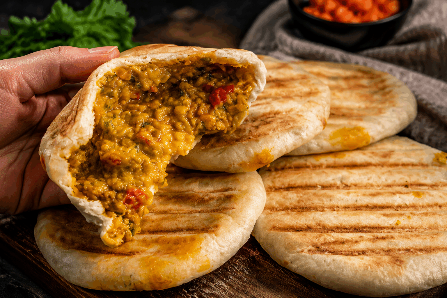 Paninis gourmands prêts en 1 repos seulement, pour un goût qui fond dans la bouche 😍 Description Ces paninis gourmands se préparent rapidement avec un seul temps de repos, offrant une mie moelleuse et une croûte dorée parfaitement croustillante. Le mélange savoureux de fromages fondants, de jambon et de légumes grillés réjouira vos papilles à chaque bouchée. Parfaits pour un déjeuner rapide ou un dîner convivial, ces paninis apportent une explosion de saveurs qui fond littéralement dans la bouche. Informations Temps de préparation : 15 minutes Temps de cuisson : 10 minutes Temps de repos : 30 minutes Nombre de portions : 4 paninis Difficulté : Facile Ingrédients Pour la pâte rapide 250 g de farine de blé 5 g de levure boulangère sèche 150 ml d'eau tiède 1 cuillère à soupe d'huile d'olive 5 g de sel Pour la garniture 100 g de jambon blanc en tranches fines 100 g de mozzarella râpée ou en tranches fines 50 g de fromage emmental râpé 1 tomate mûre Quelques feuilles de basilic frais Poivre du moulin Huile d'olive pour badigeonner Préparation Dans un saladier, mélange la farine, la levure et le sel. Ajoute l'eau tiède et l'huile d'olive puis pétris jusqu’à obtenir une pâte lisse et homogène, environ 5 minutes. Forme une boule, couvre-la d’un torchon propre et laisse reposer à température ambiante pendant 30 minutes, jusqu’à ce qu’elle ait légèrement gonflé. Sur un plan fariné, divise la pâte en 4 pâtons égaux. Étale chaque pâton en un ovale d’environ 20 x 10 cm. Sur chaque base de pâte, dépose une tranche de jambon, quelques tranches fines de tomate, la mozzarella, l’emmental râpé et quelques feuilles de basilic. Poivre légèrement. Replie la pâte en deux, soude bien les bords en appuyant avec les doigts pour enfermer la garniture. Badigeonne le dessus des paninis avec un peu d’huile d’olive pour favoriser une belle coloration lors de la cuisson. Fais chauffer une poêle-gril ou un appareil à panini à feu moyen. Dépose les paninis et fais-les cuire 4 à 5 minutes de chaque côté, jusqu’à ce qu’ils soient bien dorés et que le fromage ait fondu. Retire-les du feu et laisse reposer 2 minutes avant de servir pour que la garniture se stabilise. Astuces Pour un goût encore plus fondant, remplace la mozzarella par de la scamorza fumée. Si vous manquez de temps, vous pouvez utiliser une pâte à pain prête à dérouler, mais le léger repos améliore nettement la texture. Veillez à bien sceller les bords pour éviter que la garniture ne s’échappe à la cuisson. Accompagnez vos paninis d’une salade verte vinaigrée pour un repas équilibré. Service Servez ces paninis gourmands encore chauds, idéalement coupés en deux pour les partager. Ils sont parfaits pour un déjeuner sur le pouce, un pique-nique ou un dîner léger. Accompagnez-les d’une salade croquante ou d’une soupe maison pour un repas complet et savoureux.