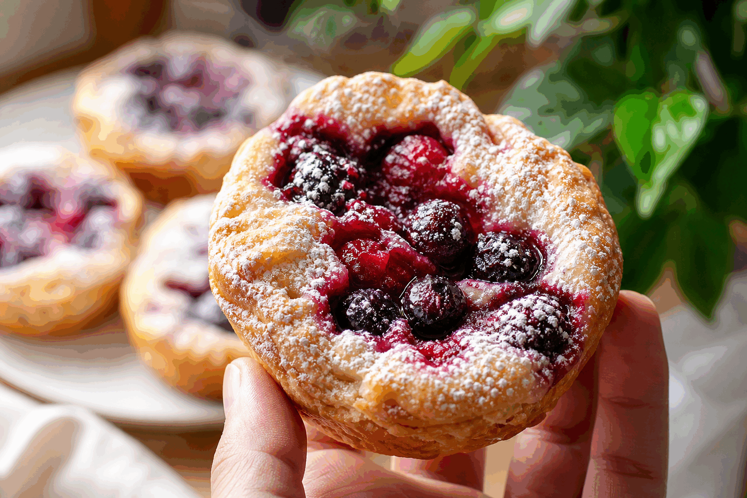 Pâtisseries aux fruits des bois prêtes en 15 minutes, un délice crémeux et fondant ♥