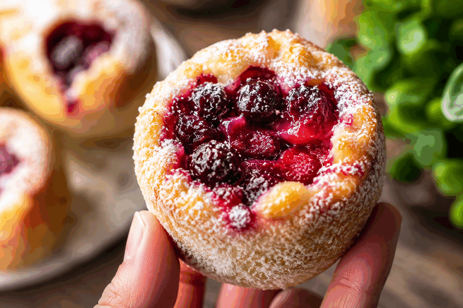 Pâtisseries aux fruits des bois rapidissimes : 5 minutes pour un dessert qui fond dans la bouche 😍 Description Ces petites pâtisseries aux fruits des bois sont une véritable explosion de saveurs acidulées mariées à une texture tendre et fondante. Parfaites pour une envie de dessert express, elles se préparent en un temps record tout en offrant une élégance simple et gourmande idéale pour finir un repas sur une touche légère et fruitée. Typiquement, elles conviennent parfaitement aux soirées improvisées ou aux goûters d’été, où la fraîcheur et la rapidité sont de mise. Informations Temps de préparation : 5 minutes Temps de cuisson : 10 minutes Nombre de portions : 4 pièces Difficulté : Facile Ingrédients Pour la pâte rapide 100 g de farine 1 œuf 40 g de sucre en poudre 60 ml de lait 30 g de beurre fondu 1/2 cuillère à café de levure chimique 1 pincée de sel Pour la garniture aux fruits des bois 125 g de fruits des bois surgelés ou frais (myrtilles, framboises, mûres, groseilles) 1 cuillère à soupe de sucre glace 1/2 cuillère à café d’extrait de vanille (facultatif) Préparation Préchauffe le four à 180°C (chaleur tournante de préférence). Dans un saladier, mélange la farine, la levure chimique, le sucre et la pincée de sel. Ajoute l’œuf puis incorpore progressivement le lait et le beurre fondu. Mélange jusqu’à obtenir une pâte lisse et homogène. Répartis la pâte dans 4 petits moules à muffins ou dans des moules à tartelettes individuels. Dispose délicatement les fruits des bois sur le dessus de la pâte en les enfonçant légèrement. Enfourne pour 10 minutes, jusqu’à ce que la pâte soit dorée et que les fruits commencent juste à caraméliser. Sors les pâtisseries du four et saupoudre immédiatement de sucre glace. Laisse tiédir quelques minutes avant de démouler ou de servir directement dans les moules. Astuces Si tu utilises des fruits surgelés, ne les décongèle pas complètement pour éviter que la pâte ne se transforme en bouillie. Tu peux remplacer le beurre par de l’huile neutre pour une version plus légère. Pour un goût plus gourmand, ajoute un peu de zeste de citron ou d’orange à la pâte. Si tu manques de temps, ces pâtisseries peuvent aussi être faites à la poêle à feu doux pendant 5 minutes de chaque côté. Service Serre ces pâtisseries tièdes, éventuellement accompagnées d’une boule de sorbet citron ou d’une crème fouettée légère pour encore plus de fraîcheur. Elles sont idéales pour un dessert improvisé entre amis ou un goûter estival rapide et savoureux.