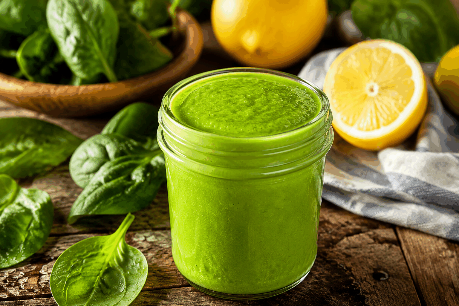 Pesto d’épinards ultra onctueux en 5 minutes, sans cuisson ni prise de tête ✨ Description Ce pesto d’épinards frais est crémeux et savoureux, parfait pour relever vos plats en un rien de temps. Sans cuisson, il allie la douceur des épinards à la richesse des noix et du parmesan, pour une sauce onctueuse et légère. Idéal pour les apéritifs, les pâtes ou les légumes grillés, il se prépare en seulement 5 minutes. Informations Temps de préparation : 5 minutes Temps de cuisson : 0 minute Nombre de portions : 4 personnes Difficulté : Facile Ingrédients Pour le pesto 100 g d’épinards frais lavés 30 g de parmesan râpé 30 g de noix (noix de Grenoble ou pignons de pin) 1 gousse d’ail 3 cuillères à soupe d’huile d’olive extra vierge 1 cuillère à soupe de jus de citron Sel fin, selon le goût Poivre noir fraîchement moulu, selon le goût Préparation Place les épinards, la gousse d’ail épluchée, les noix et le parmesan dans le bol d’un mixeur ou d’un robot cuisine. Ajoute le jus de citron, une pincée de sel et du poivre noir selon ton goût. Mixe tout en versant lentement l’huile d’olive par le trou du couvercle, jusqu’à obtenir une texture lisse et onctueuse. Goûte et ajuste l’assaisonnement en sel, poivre ou citron si nécessaire. Transvase dans un bol et réserve au frais ou utilise immédiatement pour accompagner pâtes, tartines ou légumes. Astuces Utilise des épinards bien frais pour conserver une belle couleur verte et un goût intense. Si tu n'as pas de mixeur, hache finement tous les ingrédients au couteau puis écrase avec une fourchette en ajoutant l’huile. Pour un pesto plus crémeux, ajoute 1 cuillère à soupe de fromage frais (type ricotta ou mascarpone). Conserve le pesto dans un bocal hermétique, avec un filet d’huile d’olive à la surface pour éviter l’oxydation. Service Servez ce pesto d’épinards en sauce sur des pâtes chaudes, en tartinade sur du pain grillé pour l’apéritif, ou en accompagnement de légumes grillés ou rôtis. C’est une préparation rapide idéale pour un déjeuner léger ou un dîner convivial sans prise de tête.