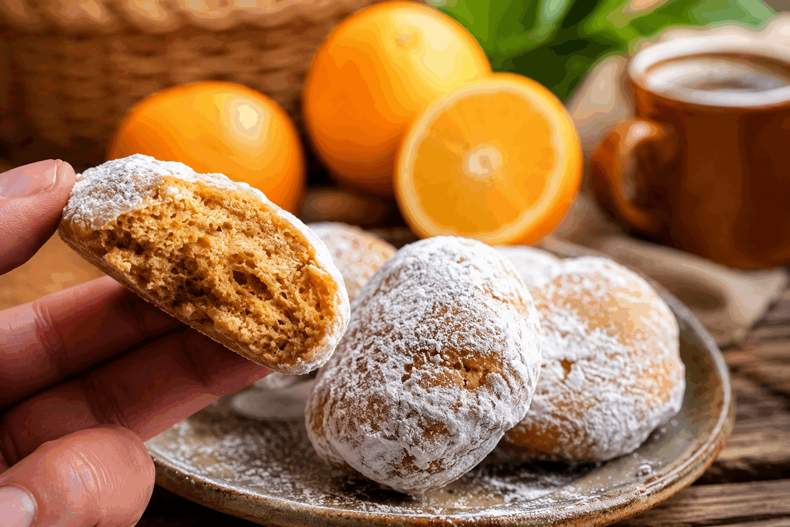 Petits biscuits sans four prêts en 5 minutes, juste avec 5 ingrédients simples 🍊👌 Description Ces petits biscuits express se préparent sans cuisson au four et sont prêts en seulement 5 minutes. Leur texture fondante et croquante à la fois, associée à une touche d’agrume, en fait un délice idéal pour une pause gourmande ou un dessert improvisé. Parfaits pour les envies rapides et faciles avec peu d’ingrédients. Informations Temps de préparation : 5 minutes Temps de cuisson : 0 minute Nombre de portions : 12 biscuits environ Difficulté : Facile Ingrédients Pour la pâte 100 g de biscuits secs type Petit Beurre ou Granola 50 g de beurre doux 40 g de sucre glace 2 cuillères à soupe de jus d’orange frais Le zeste finement râpé d’une orange bio Préparation Émiette finement les biscuits secs dans un grand bol à l’aide d’un rouleau à pâtisserie ou en les pilant dans un sac plastique fermé. Fais fondre le beurre dans une petite casserole à feu doux puis ajoute-le aux biscuits émiettés. Incorpore le sucre glace, le jus d’orange et le zeste d’orange en mélangeant bien jusqu’à obtention d’une pâte homogène et légèrement collante. Forme des petites boules de pâte de la taille d’une noix, puis aplatis-les légèrement pour leur donner la forme de petits biscuits. Dispose-les sur une assiette recouverte de papier sulfurisé ou directement sur un plat de service. Place les biscuits au réfrigérateur pendant au moins 30 minutes pour qu’ils durcissent et tiennent bien. Astuces Choisis des biscuits secs plutôt neutres en goût pour que la saveur d’orange ressorte bien. Si tu n’as pas de presse-agrumes, presse les oranges à la main en filtrant les pépins. Pour varier les plaisirs, remplace le beurre par de la margarine végétale ou ajoute un peu d’épices comme de la cannelle ou de la noix de muscade. Conserve les biscuits au frais dans une boîte hermétique pour garder toute leur fraîcheur et leur croustillant. Service Servez ces petits biscuits frais en accompagnement d’un thé, d’un café ou d’une infusion. Leur saveur d’agrume apporte une note légère idéale pour une pause gourmande à tout moment de la journée, ou en fin de repas avec une salade de fruits frais.
