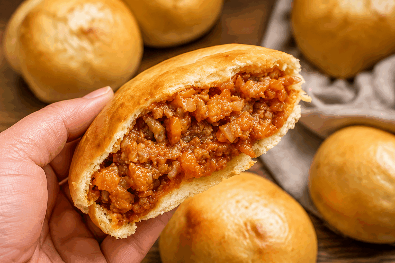 Petits pains dorés maison : la recette express qui fait fondre tous les amateurs de burgers 🔥 Description Ces petits pains dorés maison sont moelleux à souhait, avec une croûte légèrement croustillante et une belle couleur dorée qui éveillera l’appétit. Parfaits pour accompagner vos burgers maison, ils apportent une touche gourmande et artisanale à vos repas. Une recette rapide et simple pour un résultat bluffant qui plaira à tous les amateurs de burgers. Informations Temps de préparation : 15 minutes Temps de cuisson : 15 minutes Nombre de portions : 8 petits pains Difficulté : Facile Ingrédients Pour la pâte à petits pains 300 g de farine de blé T55 10 g de levure de boulanger sèche 1 cuillère à café de sucre 1 cuillère à café de sel 180 ml d’eau tiède 20 ml d’huile d’olive 30 g de beurre fondu Pour la dorure 1 jaune d’œuf 1 cuillère à soupe de lait Préparation Délaye la levure avec le sucre dans l'eau tiède. Laisse reposer 5 minutes jusqu’à ce que le mélange mousse. Dans un grand saladier, mélange la farine avec le sel. Creuse un puits au centre et verse le mélange levure-eau, l’huile d’olive et le beurre fondu. Pétris la pâte à la main ou au robot pendant 8 à 10 minutes jusqu’à obtenir une pâte lisse, souple et légèrement collante. Couvre la pâte avec un torchon propre et laisse-la lever dans un endroit chaud à l’abri des courants d’air pendant 1 heure, jusqu’à ce qu’elle double de volume. Dégaze la pâte en la frappant doucement puis divise-la en 8 portions égales. Forme des boules bien serrées. Dispose les boules sur une plaque recouverte de papier cuisson en les espaçant. Couvre à nouveau et laisse reposer 20 minutes. Préchauffe le four à 200°C (chaleur tournante de préférence). Prépare la dorure en mélangeant le jaune d’œuf avec le lait. Badigeonne délicatement chaque petit pain avec ce mélange à l’aide d’un pinceau. Enfourne les petits pains pour 12 à 15 minutes jusqu’à ce qu’ils soient bien dorés et sonnent creux quand on les tapote. Laisse refroidir sur une grille avant de les couper en deux pour garnir vos burgers. Astuces Pour une mie encore plus moelleuse, ajoute 1 cuillère à soupe de lait en poudre à la farine. Si tu n’as pas de levure sèche, utilise 20 g de levure fraîche en l’émiettant dans l’eau tiède. Pour un petit pain encore plus brillant, applique une seconde couche de dorure à mi-cuisson. Conserve les petits pains dans un sac hermétique une fois refroidis pour garder leur fraîcheur jusqu’au lendemain. Service Ces petits pains dorés se marient à merveille avec des steaks, des légumes grillés, du fromage fondant et toutes vos sauces préférées pour composer des burgers gourmands maison. Présente-les dans une assiette accompagnés de frites croustillantes ou d’une salade fraîche pour un repas convivial et savoureux.