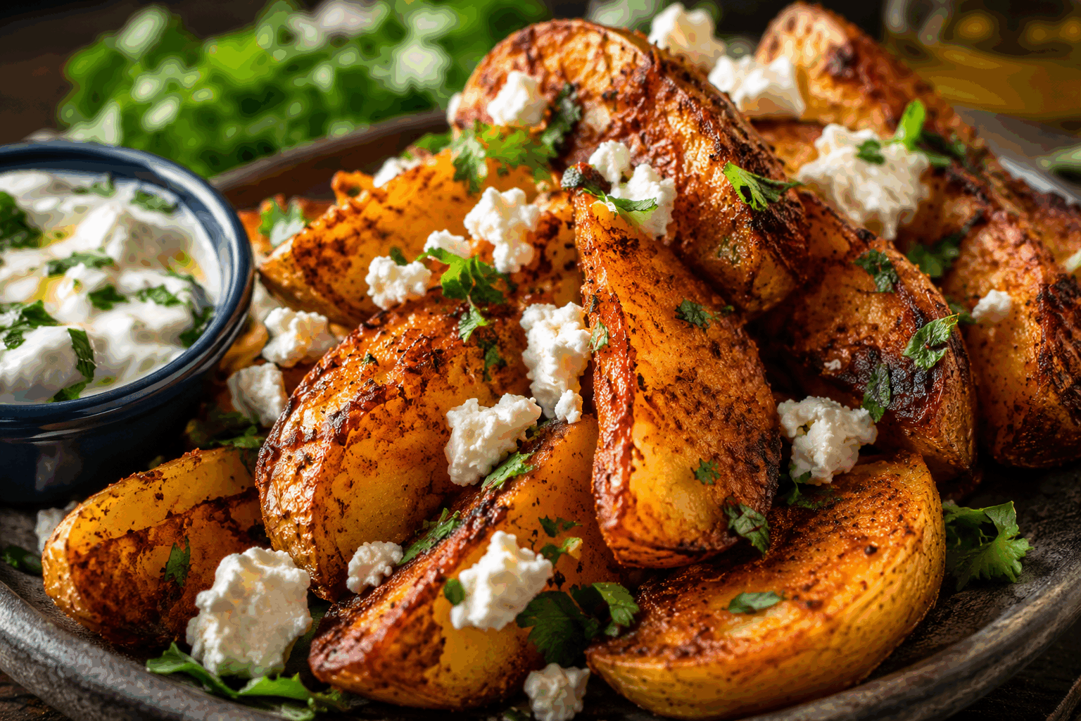 Pommes de terre à la grecque extra croustillantes, prêtes en 15 minutes sans friture 🔥 Description Ces pommes de terre à la grecque revisitées sont dorées et croustillantes à souhait, sans nécessiter de friture. Inspirées des saveurs méditerranéennes, elles marient l’huile d’olive, l’ail et les herbes aromatiques pour un résultat savoureux et léger. Parfaites en accompagnement rapide ou apéritif gourmand, elles apporteront une touche ensoleillée à votre table. Informations Temps de préparation : 5 minutes Temps de cuisson : 10 minutes Nombre de portions : 4 personnes Difficulté : Facile Ingrédients Pour les pommes de terre 600 g de pommes de terre fermes (type Charlotte ou Amandine) 3 cuillères à soupe d'huile d'olive extra vierge 2 gousses d'ail finement hachées 1 cuillère à soupe d'origan séché 1 cuillère à café de paprika doux Sel fin, à adapter Poivre noir fraîchement moulu, à votre goût Quelques brins de persil frais ciselé Préparation Préchauffez votre four à 220°C en mode chaleur tournante pour une cuisson homogène et croustillante. Lavez soigneusement les pommes de terre et coupez-les en fines rondelles d’environ 5 mm d’épaisseur pour accélérer la cuisson. Dans un grand saladier, mélangez les rondelles avec l’huile d’olive, l’ail haché, l’origan, le paprika, le sel et le poivre. Veillez à bien enrober chaque rondelle pour plus de saveurs. Disposez les pommes de terre en une seule couche sur une plaque recouverte de papier cuisson, en veillant à ce qu’elles ne se chevauchent pas. Enfournez pour 10 minutes puis retournez délicatement les pommes de terre à l’aide d’une spatule. Poursuivez la cuisson 5 minutes supplémentaires ou jusqu’à ce qu’elles soient dorées et croustillantes sur les bords. À la sortie du four, parsemez de persil frais ciselé pour apporter une touche de fraîcheur et servez immédiatement. Astuces Pour des pommes de terre encore plus croustillantes, utilisez une mandoline pour obtenir des tranches régulières et fines. Si vous aimez, ajoutez une pincée de piment d’Espelette pour relever subtilement le goût. Ne surchargez pas la plaque de cuisson, cela favorise une cuisson uniforme et croustillante. Vous pouvez préparer les pommes de terre à l’avance et les réchauffer rapidement au four avant de servir. Service Servez ces pommes de terre à la grecque en accompagnement d’un plat de viande grillée, d’un poisson ou d’une salade méditerranéenne. Elles conviennent également comme tapas ou en apéritif, accompagnées d’une sauce tzatziki ou d’un yaourt citronné pour une note fraîche.