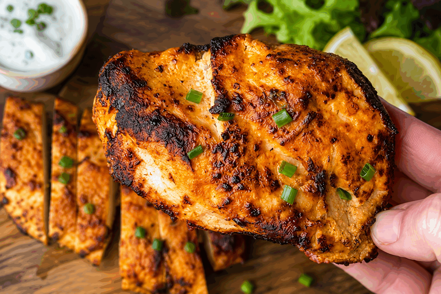 Poulet grillé au yaourt et épices douces : prêt en 20 minutes, un délice qui fond en bouche 🔥