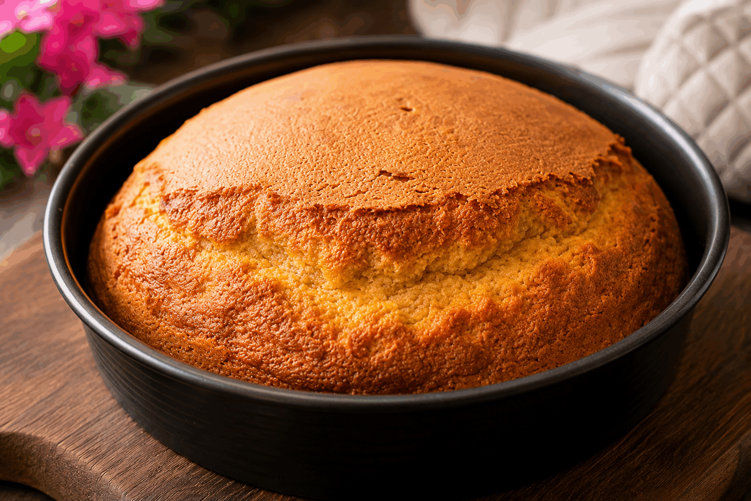 Préparez ce gâteau moelleux en 5 minutes, parfait pour un petit-déjeuner gourmand 👌 Description Ce gâteau moelleux, rapide à réaliser, est idéal pour un petit-déjeuner gourmand et énergétique. Sa texture légère et fondante, associée à une douceur délicate, satisfait toutes les envies de douceur matinale sans attente. Parfait pour les jours pressés, il combine simplicité et saveur dans une version express. Informations Temps de préparation : 5 minutes Temps de cuisson : 20 minutes Nombre de portions : 4 personnes Difficulté : Facile Ingrédients Pour la pâte 120 g de farine 100 g de sucre 1 cuillère à café de levure chimique 2 œufs 100 ml de lait 50 ml d’huile végétale (tournesol ou pépins de raisin) 1 cuillère à café d’extrait de vanille 1 pincée de sel Préparation Préchauffe le four à 180°C (chaleur statique). Dans un saladier, bats les œufs avec le sucre jusqu’à ce que le mélange blanchisse. Ajoute l’huile, le lait et l’extrait de vanille, puis mélange bien. Incorpore la farine tamisée avec la levure et la pincée de sel en mélangeant délicatement pour éviter les grumeaux. Verse la pâte dans un moule à cake ou un moule à gâteau préalablement graissé ou recouvert de papier cuisson. Enfourne pour 18 à 20 minutes, vérifie la cuisson avec la pointe d’un couteau qui doit ressortir sèche. Laisse tiédir avant de démouler pour préserver tout le moelleux du gâteau. Astuces Pour un gâteau encore plus gourmand, ajoutez une poignée de pépites de chocolat ou des fruits rouges dans la pâte avant cuisson. Pense à bien tamiser la farine pour un gâteau plus aérien et sans grumeaux. Utilise un moule de taille adaptée pour obtenir une épaisseur homogène, facilitant la cuisson. Conserve le gâteau dans une boîte hermétique à température ambiante pour préserver tout son moelleux jusqu’au lendemain. Service Sers ce gâteau moelleux légèrement tiède, accompagné d’une tasse de café, de thé ou d’un verre de jus frais. Il est parfait pour un petit-déjeuner réconfortant ou un goûter rapide, à déguster nature ou avec une fine couche de confiture, de miel ou de beurre frais.