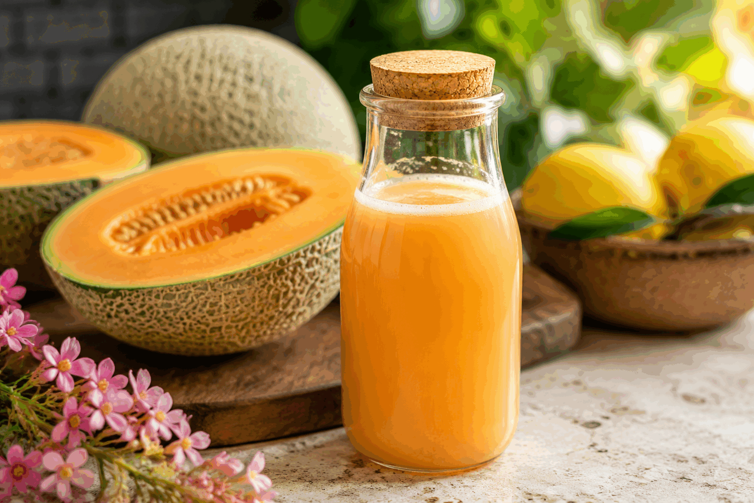 Presque personne ne fait son lait vegan maison avec les pépins de melon, et c’est bluffant ! ✨ Description Découvrez une alternative originale et surprenante aux laits vegans classiques avec cette recette de lait maison à base de pépins de melon. Crémeux, léger et délicatement parfumé, ce lait végétal inédit ravira vos papilles et vous permettra de valoriser une partie souvent jetée du fruit. Parfait pour les boissons, smoothies ou préparations sucrées et salées. Informations Temps de préparation : 15 minutes Temps de cuisson : 10 minutes Nombre de portions : 4 verres (environ 800 ml) Difficulté : Facile Ingrédients Pour le lait vegan aux pépins de melon 100 g de pépins de melon frais (nettoyés) 800 ml d’eau filtrée 1 cuillère à soupe d’huile de tournesol ou d’huile de noix de coco désodorisée 1 cuillère à soupe de sirop d’érable (facultatif, pour la douceur) 1 pincée de sel Préparation Rincez soigneusement les pépins de melon pour éliminer toute pulpe résiduelle puis faites-les blanchir dans une casserole d’eau bouillante pendant 10 minutes pour les attendrir et neutraliser l’amertume. Égouttez les pépins et laissez-les refroidir quelques minutes. Placez les pépins dans un blender avec l’eau filtrée, l’huile, le sirop d’érable et la pincée de sel. Mixez à haute vitesse pendant 2 à 3 minutes, jusqu’à obtenir un liquide crémeux et homogène. Filtrez le mélange à l’aide d’un sac à lait végétal ou d’une étamine pour obtenir un lait bien lisse. Versez le lait dans une bouteille en verre et conservez-le au réfrigérateur jusqu’à 3 jours. Astuces Pour un lait encore plus onctueux, ajoutez 1 cuillère à soupe de graines de tournesol ou d’avoine lors du mixage. Le blanchiment des pépins est essentiel pour éliminer le goût amer et faciliter la digestion. Vous pouvez aromatiser votre lait avec une pointe de vanille, de cannelle ou un zeste d’agrumes pour varier les plaisirs. Secouez toujours la bouteille avant usage, car le lait végétal peut légèrement se séparer. Service Servez ce lait vegan maison bien frais dans un verre ou utilisez-le pour préparer un délicieux smoothie fruité, un porridge vegan ou un café au lait végétal. Il accompagne parfaitement aussi les céréales du petit déjeuner ou les recettes pâtissières sans produits animaux. Une belle manière d’éveiller la curiosité lors d’un brunch original ou d’une pause gourmande saine.
