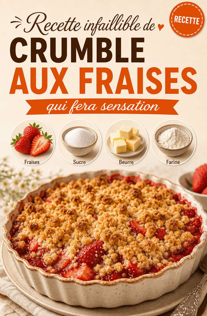 Recette Infaillible de Crumble aux Fraises qui Fera Sensation