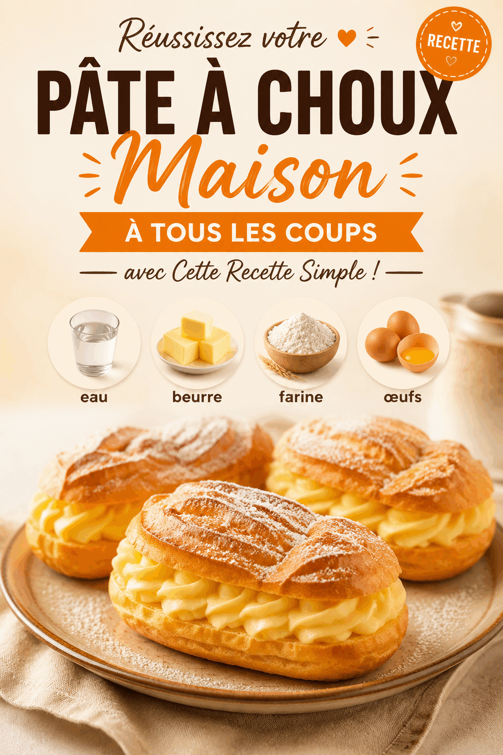 Réussissez votre Pâte à Choux Maison à Tous les Coups avec Cette Recette Simple !