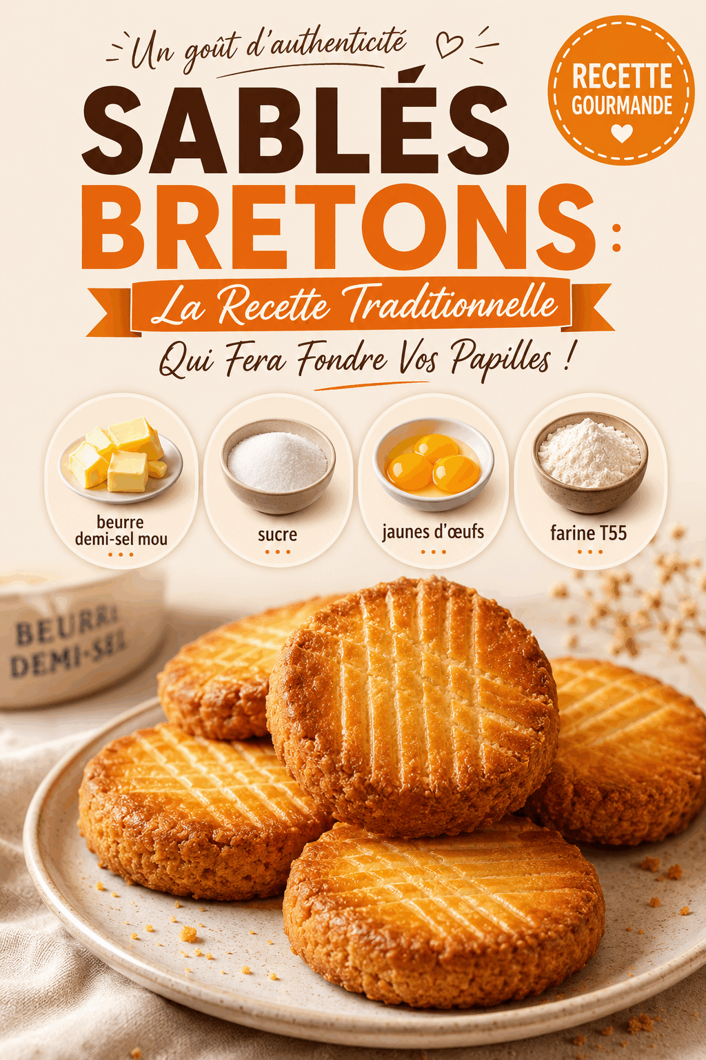Sablés Bretons : La Recette Traditionnelle Qui Fera Fondre Vos Papilles !