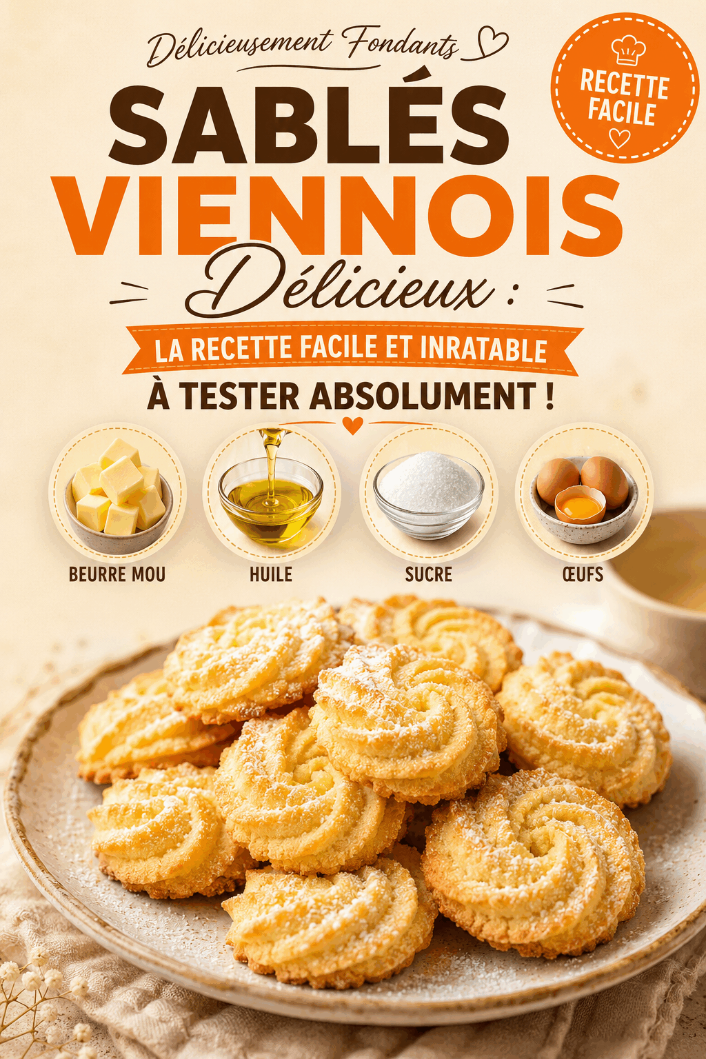 Sablés Viennois Délicieux : La Recette Facile et Inratable à Tester Absolument !