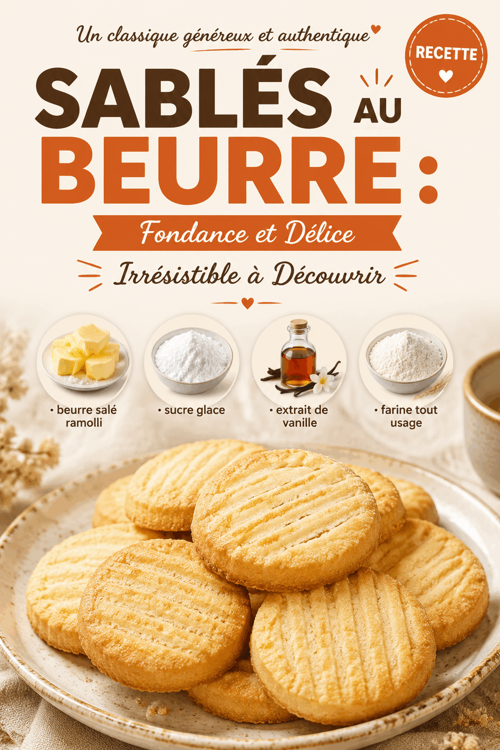 Sablés au Beurre : Fondance et Délice Irrésistible à Découvrir