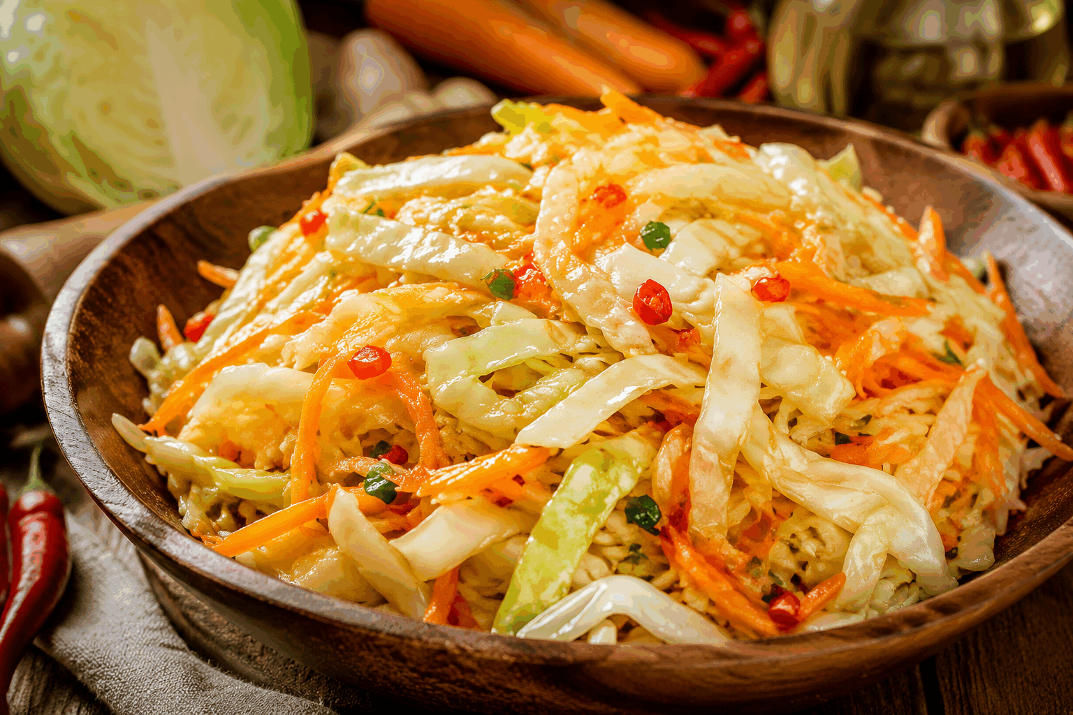 Salade croquante carotte-chou en 5 minutes, sans cuisson ni prise de tête 🔥