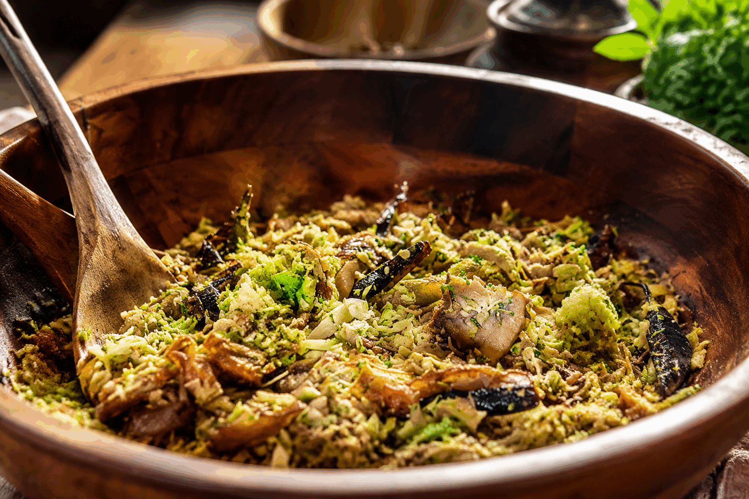 Salade d'aubergine croustillante en 5 minutes, le secret d’un délice healthy à tester ! 🔥👌 Description Cette salade d’aubergine croustillante allie fraîcheur et texture gourmande en un temps record. Légère et saine, elle séduit par son équilibre entre le fondant des aubergines et le croquant d’une chapelure maison délicatement assaisonnée. Parfaite pour une entrée rapide ou un accompagnement estival, elle ravira les amateurs de saveurs méditerranéennes et de plats healthy. Informations Temps de préparation : 5 minutes Temps de cuisson : 5 minutes Nombre de portions : 2 personnes Difficulté : Facile Ingrédients Pour la salade 1 aubergine moyenne (environ 300 g) 2 cuillères à soupe d’huile d’olive 30 g de chapelure complète ou panko 10 g de noix concassées (facultatif pour le croquant) 1 gousse d’ail 1 cuillère à soupe de jus de citron frais Quelques feuilles de coriandre ou de persil frais Sel fin Poivre noir du moulin Pour la vinaigrette 1 cuillère à soupe d’huile d’olive extra vierge 1 cuillère à café de vinaigre balsamique ou de cidre 1 cuillère à café de miel ou sirop d’agave Sel et poivre noir selon le goût Préparation Lave l'aubergine, coupe-la en fines tranches d’environ 0,5 cm d’épaisseur. Chauffe une poêle antiadhésive avec 1 cuillère à soupe d’huile d’olive à feu moyen. Fais dorer les tranches d’aubergine 2-3 minutes de chaque côté jusqu’à ce qu’elles deviennent tendres et légèrement dorées. Dans un petit bol, mélange la chapelure, les noix concassées, l’ail finement haché, le sel et le poivre. Retire les aubergines, saupoudre immédiatement le mélange chapelure-noix sur les tranches encore chaudes pour qu’il adhère légèrement et reste croustillant. Dans un autre bol, prépare la vinaigrette en émulsionnant l’huile d’olive, le vinaigre, le miel, le sel et le poivre. Dispose les tranches d’aubergine sur une assiette, arrose-les de vinaigrette, puis ajoute un filet de jus de citron et parsème de coriandre ou persil frais. Serre aussitôt pour profiter du contraste entre moelleux et croustillant. Astuces Pour un croustillant accentué, passe la chapelure quelques secondes au grille-pain avant de l’utiliser. Si tu disposes de plus de temps, laisse mariner les aubergines quelques minutes dans la vinaigrette avant de servir. Privilégie une peau fine d’aubergine pour éviter l’amertume et une cuisson rapide. Tu peux remplacer les noix par des graines de tournesol ou des pignons de pin selon tes goûts. Service Serre cette salade d’aubergine croustillante en entrée légère avec un pain complet ou en accompagnement d’une protéine grillée (poulet, poisson, ou tofu). Elle conviendra parfaitement à un déjeuner d’été ou un dîner rapide, frais et healthy.