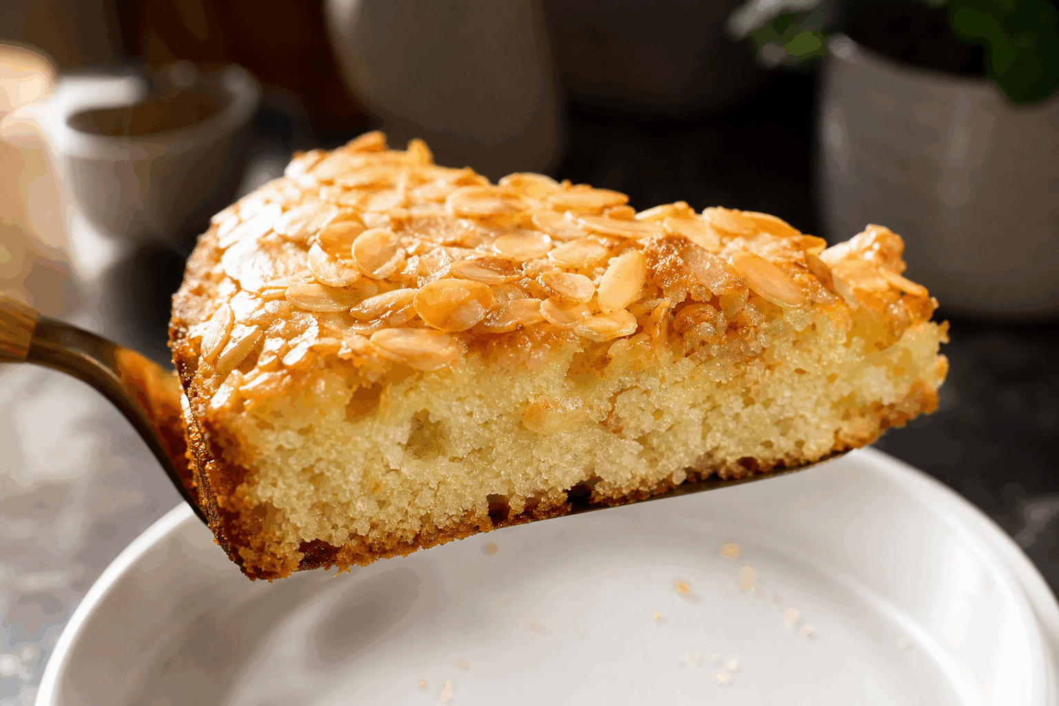 Seulement 3 ingrédients et 10 minutes pour un gâteau aux amandes sans gluten qui fond dans la bouche 😍