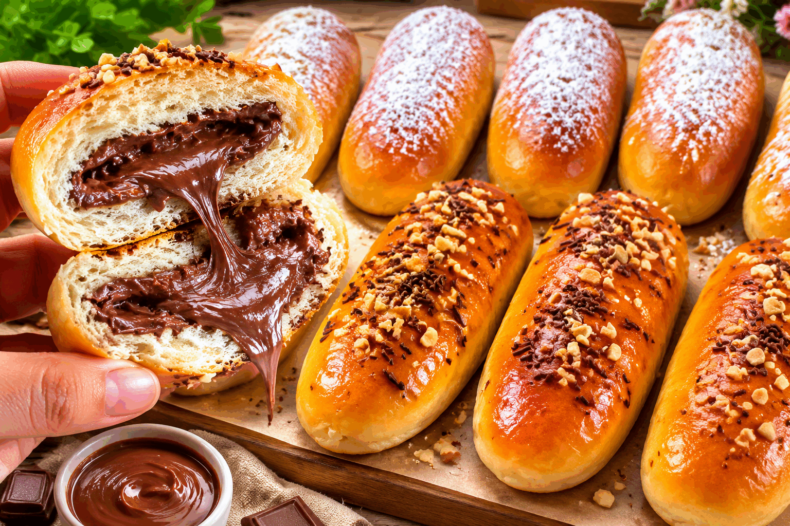 Seulement 3 ingrédients pour des brioches moelleuses sans beurre, prêtes en un rien de temps 👌