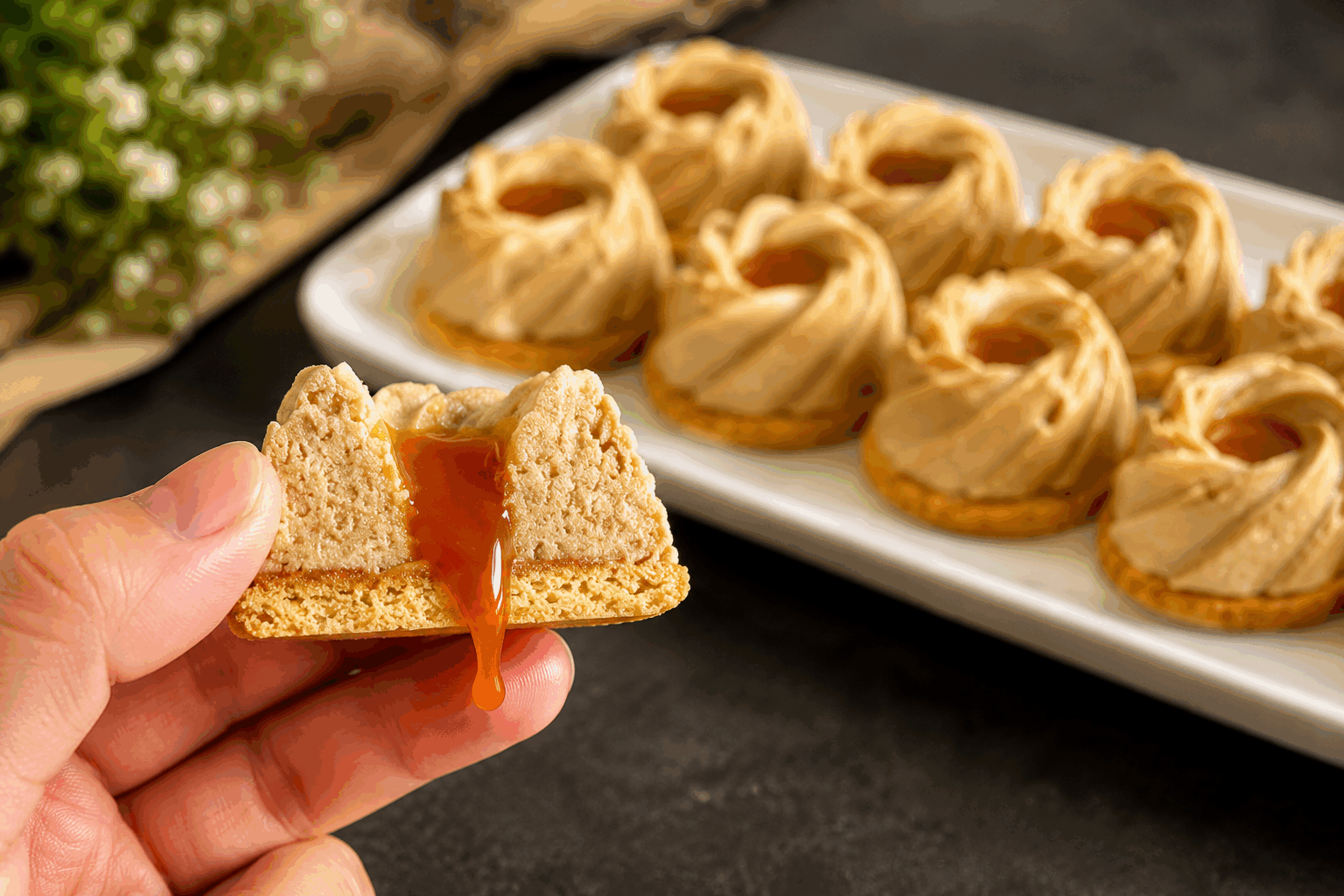 Seulement 3 ingrédients pour un halwa torron sans cuisson prêt en 5 minutes 😍 Description Ce halwa torron est une douceur indienne traditionnelle revisitée en version ultra rapide et sans cuisson. Composé de seulement trois ingrédients simples, il offre une texture fondante et un goût sucré délicatement parfumé, parfait pour une gourmandise express. Idéal pour une pause sucrée ou pour impressionner vos invités en quelques minutes. Informations Temps de préparation : 5 minutes Temps de cuisson : 0 minute Nombre de portions : 6 à 8 pièces Difficulté : Facile Ingrédients Pour le halwa torron 200 g de poudre de noix de cajou ou d’amandes finement moulues 150 g de lait concentré sucré 1 cuillère à soupe de cardamome moulue Préparation Versez la poudre de noix de cajou (ou d’amandes) dans un bol large. Ajoutez la cardamome moulue et mélangez bien pour répartir les épices. Incorporez progressivement le lait concentré sucré en remuant avec une spatule jusqu’à obtenir une pâte homogène et légèrement malléable. Tassez délicatement cette pâte dans un moule rectangulaire ou carré, chemisé de papier sulfurisé pour faciliter le démoulage. Laissez reposer à température ambiante 5 minutes pour que le halwa se raffermisse un peu. Découpez ensuite en carrés ou en losanges avant de servir. Astuces Pour un goût plus authentique, utilisez des noix de cajou non salées et légèrement grillées. Si la pâte est trop sèche, ajoutez un peu plus de lait concentré sucré, une cuillère à café à la fois. Pour varier les saveurs, vous pouvez ajouter quelques pistaches concassées en surface avant le repos. Conservez ce halwa dans une boîte hermétique au frais pour préserver sa fraîcheur et sa texture. Service Servez ce halwa torron frais en petits morceaux, accompagné d’un thé noir ou d’un café léger. C’est une douceur parfaite pour les fêtes, les goûters improvisés ou à offrir en cadeau gourmand.