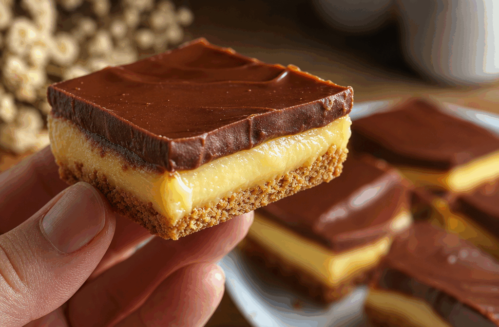 Shortbread millionaire au caramel et chocolat au lait, la gourmandise qui fond en 5 minutes ✨ Description Le shortbread millionaire est une gourmandise composée d'une base sablée croustillante, surmontée d'une couche onctueuse de caramel au beurre salé et d'une couverture généreuse de chocolat au lait fondant. Ce dessert riche et fondant séduit par ses textures contrastées et son goût sucré-salé irrésistible, idéal pour une pause sucrée ou une occasion festive. Informations Temps de préparation : 20 minutes Temps de cuisson : 25 minutes Nombre de portions : 16 pièces Difficulté : Moyenne Ingrédients Pour la pâte sablée (shortbread) 200 g de farine 100 g de beurre doux froid 50 g de sucre glace 1 pincée de sel Pour le caramel au beurre salé 150 g de sucre 90 g de beurre demi-sel 120 ml de crème liquide entière Pour la couverture au chocolat au lait 200 g de chocolat au lait de qualité Préparation Préchauffe le four à 160°C (chaleur statique). Mêle la farine, le sucre glace et la pincée de sel dans un saladier. Incorpore le beurre froid coupé en petits dés, puis sable la pâte du bout des doigts jusqu’à obtenir une texture friable. Tapisse un moule carré de 20x20 cm de papier cuisson, puis étale la pâte de façon uniforme. Enfourne pour 20-25 minutes, jusqu’à ce que le shortbread soit légèrement doré. Laisse refroidir complètement dans le moule. Prépare le caramel : chauffe le sucre dans une casserole à feu moyen sans remuer jusqu’à obtenir un caramel ambré. Hors du feu, ajoute le beurre demi-sel en morceaux, puis incorpore la crème liquide chaude. Remets sur feu doux et mélange jusqu’à obtenir un caramel lisse et homogène. Verse immédiatement le caramel sur le shortbread refroidi et étale-le bien. Laisse reposer à température ambiante environ 30 minutes pour que le caramel prenne. Fais fondre le chocolat au lait au bain-marie ou au micro-ondes par courtes impulsions, en remuant régulièrement. Verse le chocolat fondu sur le caramel et lisse la surface avec une spatule. Place le shortbread au réfrigérateur pendant au moins 2 heures pour que le chocolat durcisse bien. Découpe ensuite en carrés réguliers et conserve au frais jusqu’au moment de servir. Astuces Utilise un beurre bien froid pour la pâte afin d’obtenir un shortbread friable et fondant. Sois vigilant lors de la cuisson du caramel, il peut brûler rapidement, surveille-le constamment. Pour faciliter la découpe, passe un couteau à lame chaude sous l’eau chaude et essuie-le entre chaque coup. Le shortbread millionaire se conserve 3 à 4 jours au réfrigérateur dans une boîte hermétique. Service Servez ces carrés gourmands accompagnés d’un thé noir ou d’un café corsé pour équilibrer leur richesse. Ils sont parfaits à offrir lors d’un goûter convivial ou comme douce conclusion d’un repas festif.