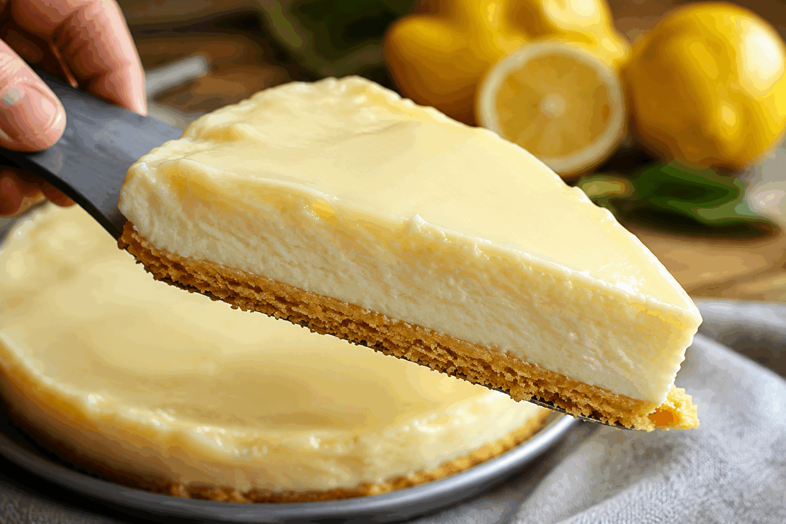 Tarte au citron en 3 ingrédients, sans farine ni œufs : la recette bluffante 🍋✨ Description Cette tarte au citron simplissime se prépare avec seulement trois ingrédients et sans utiliser ni farine ni œufs, ce qui la rend parfaite pour les régimes particuliers ou les envies de simplicité. Sa texture légère et fondante, combinée à l’acidité fraîche du citron, offre un dessert délicieux et surprenant. Idéale pour un goûter express ou une fin de repas rafraîchissante. Informations Temps de préparation : 10 minutes Temps de cuisson : 20 minutes Nombre de portions : 6 personnes Difficulté : Facile Ingrédients Pour la base 200 g de biscuits secs (type petits beurre ou sablés) 80 g de beurre fondu Pour la garniture au citron 250 g de fromage blanc ou yaourt grec nature 100 g de sucre glace 3 citrons jaunes (jus et zeste) Préparation Préchauffe le four à 180°C (th. 6). Émiette finement les biscuits secs à l’aide d’un mixeur ou en les plaçant dans un sac plastique et en les écrasant avec un rouleau à pâtisserie. Mélange les miettes de biscuits avec le beurre fondu jusqu’à obtenir une texture sableuse et légèrement collante. Tapisse un moule à tarte de 20 cm de diamètre avec ce mélange en pressant bien avec le dos d’une cuillère pour former une base compacte et régulière. Enfourne la base et fais cuire 10 minutes, puis laisse refroidir complètement hors du four. Dans un bol, mélange le fromage blanc (ou yaourt grec), le sucre glace, le jus des citrons et leurs zestes finement râpés jusqu’à obtenir une crème lisse et homogène. Verse cette préparation sur la base refroidie, égalise la surface avec une spatule. Réfrigère la tarte au minimum 1 heure pour qu’elle prenne bien avant de servir. Astuces Choisis des biscuits au goût neutre et croustillant pour une base savoureuse et légère. Utilise des citrons bio pour pouvoir récupérer les zestes sans crainte des pesticides. Le fromage blanc égoutté ou le yaourt grec épais donnent plus de tenue à la garniture sans ajout de farine ni œufs. Pour un effet encore plus frais, ajoute quelques feuilles de menthe fraîche pour décorer au moment du service. Service Sers cette tarte bien fraîche, accompagnée d’un thé ou d’une infusion légère pour un dessert simple et gourmand. Elle convient parfaitement comme fin de repas estivale ou comme douceur à partager lors d’un goûter convivial.