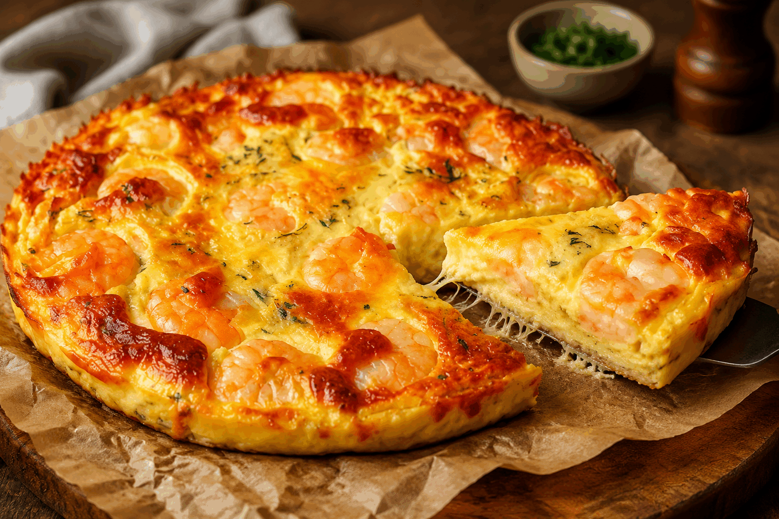 Tarte légère sans pâte ni farine, prêt en 4 ingrédients et 10 minutes seulement 🥒🔥