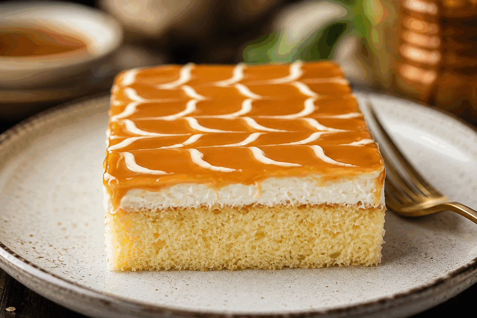 Trileçe, la douceur turque aux 3 ingrédients que vous allez adorer 😍🍰 Description Le trileçe est un gâteau turc fondant à base de trois laits qui lui confèrent une texture incroyablement moelleuse et humide. Ce dessert sucré, simple mais élégant, est parfait pour une pause gourmande ou une occasion festive grâce à son goût doux et sa légèreté. Il puise ses racines dans la cuisine des Balkans, avec des influences turques et latino-américaines, et est aujourd’hui très apprécié dans toute la Turquie. Informations Temps de préparation : 25 minutes Temps de cuisson : 30 minutes Nombre de portions : 8 personnes Difficulté : Facile Ingrédients Pour le gâteau 150 g de farine 4 œufs 150 g de sucre 1 cuillère à café de levure chimique 1 cuillère à café d’extrait de vanille 1 pincée de sel Pour le mélange des trois laits 250 ml de lait concentré sucré 250 ml de lait concentré non sucré (lait évaporé) 250 ml de lait entier Pour la garniture 50 g de caramel liquide ou confiture d’abricot (optionnel) Quelques noix ou pistaches concassées (optionnel) Préparation Préchauffe le four à 170°C et beurre légèrement un moule rectangulaire ou rond d'environ 20 cm de diamètre. Dans un saladier, bats les œufs avec le sucre jusqu’à ce que le mélange blanchisse et devienne mousseux. Incorpore la farine tamisée avec la levure chimique et la pincée de sel, puis ajoute l’extrait de vanille. Mélange délicatement pour obtenir une pâte homogène. Verse la pâte dans le moule et enfourne pour 30 minutes en vérifiant la cuisson avec un cure-dent, qui doit ressortir propre. Pendant ce temps, prépare le mélange des trois laits en mélangeant dans un bol le lait concentré sucré, le lait évaporé et le lait entier. À la sortie du four, laisse tiédir le gâteau puis pique-le partout à l’aide d’une fourchette pour faciliter l’absorption du mélange laitier. Verse doucement le mélange des trois laits sur le gâteau en laissant bien imbiber la surface. Laisse reposer 2 heures au réfrigérateur pour que le gâteau absorbe bien le liquide et devienne fondant. Avant de servir, étale le caramel liquide ou la confiture d’abricot sur le dessus pour ajouter une touche de gourmandise, puis décore avec des noix ou des pistaches concassées selon votre goût. Astuces Utilise des œufs à température ambiante pour une meilleure montée de la pâte. Pique bien le gâteau après la cuisson pour que les trois laits pénètrent efficacement et rendent le gâteau moelleux. Tu peux remplacer le caramel par une sauce chocolat pour varier les plaisirs. Conserve ton trileçe au frais, il sera encore meilleur le lendemain. Service Servez le trileçe bien frais, coupé en parts carrées ou rectangles. Ce dessert s’accompagne parfaitement d’un café turc ou d’un thé à la menthe, idéal pour finir un repas sur une note douce et légère, ou pour une pause gourmande en famille ou entre amis.