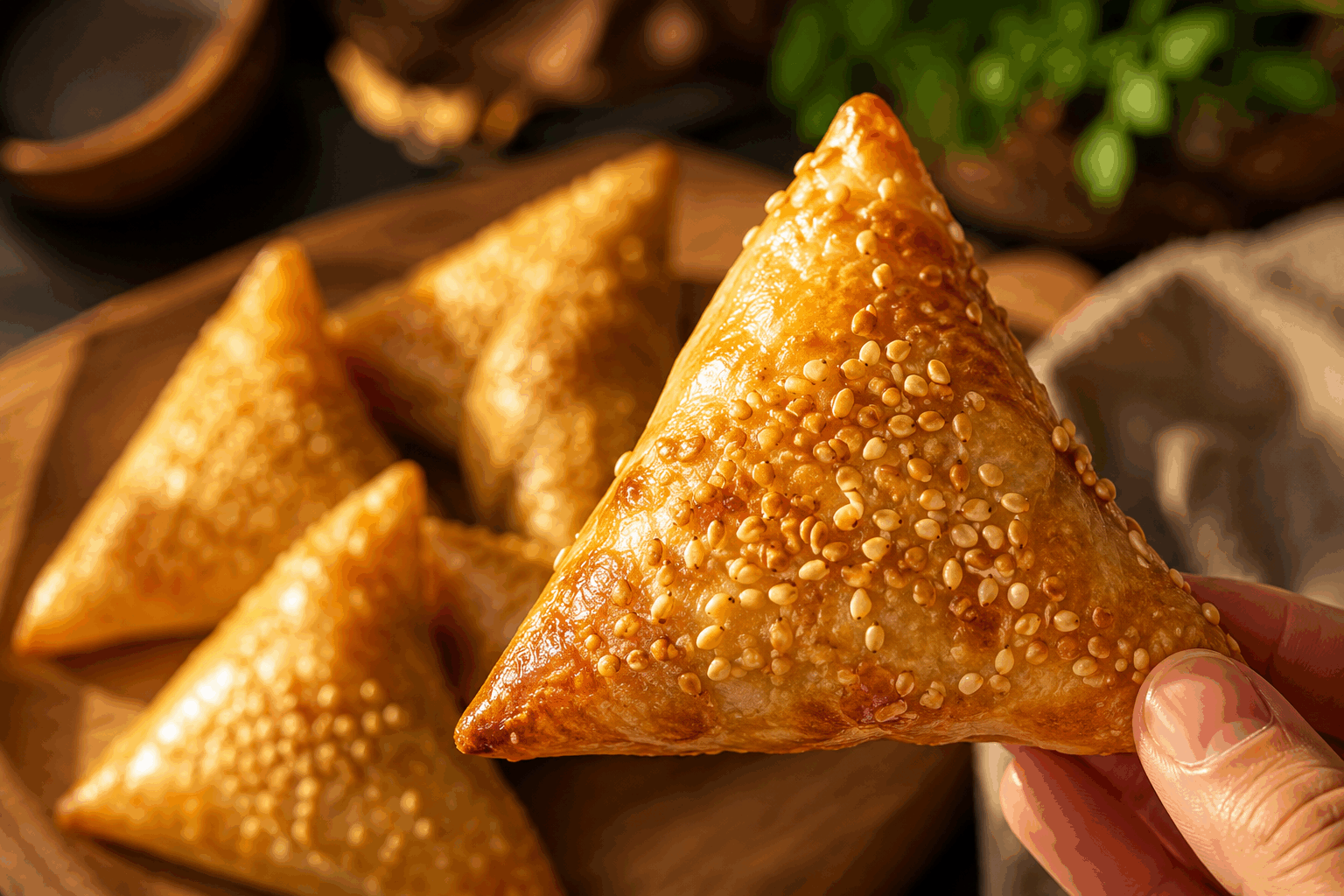 Tu ne croiras pas cette pâte à samoussas sans farine ni œufs, prête en 5 minutes 🫓👌 Description Cette pâte à samoussas innovante et légère est parfaite pour ceux qui cherchent une alternative sans farine de blé ni œufs. Facile et rapide à préparer, elle offre une texture souple et croustillante une fois cuite, idéale pour envelopper toutes sortes de garnitures salées. Parfaite pour les apéritifs ou les repas légers, elle ouvre la porte à une cuisine plus saine et inventive. Informations Temps de préparation : 5 minutes Temps de cuisson : 10 minutes Nombre de portions : 8 samoussas Difficulté : Facile Ingrédients Pour la pâte 150 g de farine de pois chiches 100 ml d'eau tiède 1 cuillère à soupe d'huile d'olive 1/2 cuillère à café de sel 1/4 cuillère à café de curcuma (optionnel, pour la couleur) 1/2 cuillère à café de levure chimique sans gluten Pour la garniture (suggestion classique) 100 g de pommes de terre 50 g de petits pois 1 oignon moyen 1 cuillère à café de curry en poudre 1/2 cuillère à café de cumin moulu Sel et poivre au goût 1 cuillère à soupe d'huile pour la cuisson Préparation Dans un saladier, mélange la farine de pois chiches, le sel, le curcuma et la levure chimique. Ajoute progressivement l'eau tiède en remuant avec un fouet jusqu’à obtenir une pâte lisse, ni trop liquide ni trop épaisse, similaire à une pâte à crêpe épaisse. Incorpore l'huile d'olive et mélange bien, puis laisse reposer la pâte 5 minutes pendant que tu prépares la garniture. Fais cuire les pommes de terre à l’eau ou à la vapeur jusqu’à ce qu’elles soient tendres, écrase-les à la fourchette. Fais revenir l’oignon émincé dans l’huile chaude, ajoute les petits pois, les épices, puis incorpore les pommes de terre écrasées. Ajuste l’assaisonnement avec sel et poivre, puis laisse refroidir la garniture. Chauffe une poêle antiadhésive à feu moyen, verse une petite louche de pâte, étale-la finement pour former un cercle (comme une petite crêpe d’environ 15 cm de diamètre). Laisse cuire 1 à 2 minutes jusqu’à ce que la pâte soit prise puis retourne-la pour cuire brièvement l’autre face (30 secondes). Dépose une cuillerée de garniture sur la moitié de la pâte, replie en triangle en scellant les bords avec un peu d’eau si nécessaire. Fais cuire les samoussas dans une poêle avec un filet d’huile à feu moyen 2-3 minutes de chaque côté jusqu’à ce qu’ils soient dorés et croustillants. Astuces Pour faciliter le pliage, utilise un pinceau humide pour coller les bords de la pâte. Tu peux varier la garniture avec du tofu fumé, des légumes ou du poulet haché selon tes envies. Si la pâte est trop épaisse, ajoute un peu d’eau tiède pour l’assouplir avant cuisson. Conserve les samoussas cuits au chaud en les couvrant de papier aluminium pour qu’ils restent croustillants. Service Sers ces samoussas chauds en apéritif avec une sauce au yaourt citronnée ou un chutney de coriandre. Ils conviennent aussi pour un déjeuner léger accompagnés d’une salade fraîche ou d’un bol de soupe épicée. Cette pâte sans farine ni œufs ravira les intolérants et les amateurs de cuisine saine et inventive.