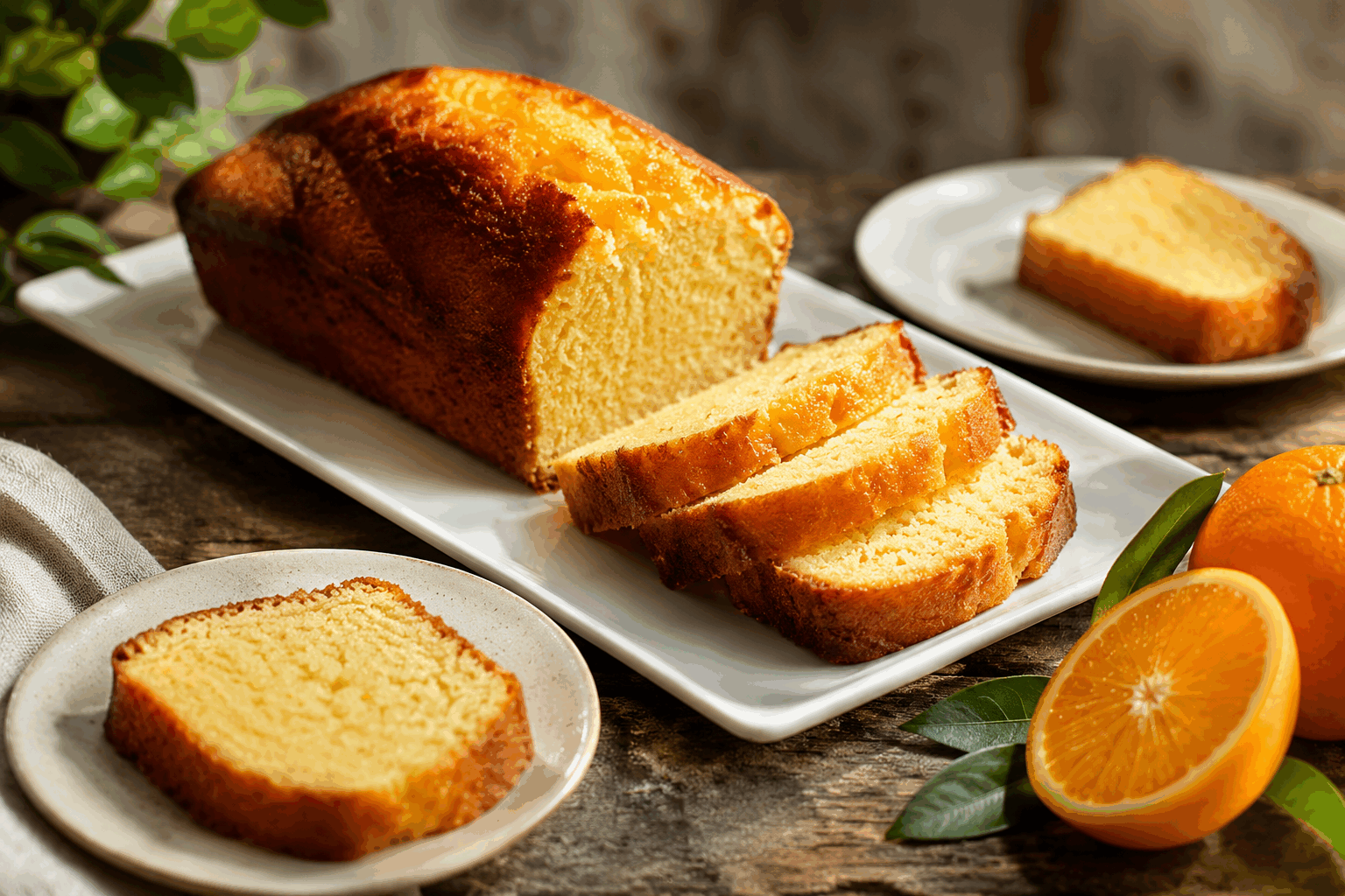 Un cake à l'orange ultra moelleux en 5 minutes, sans beurre ni prise de tête 🍊👌 Description Ce cake à l'orange se distingue par sa texture incroyablement moelleuse et légère, obtenue sans beurre. Rapide à préparer, il révèle une saveur fraîche et acidulée grâce à l'utilisation généreuse de jus et zestes d’orange, parfait pour une pause gourmande facile et saine. Idéal pour un goûter improvisé ou un dessert simple, ce cake sans complications ravira les amateurs de douceurs fruitées. Informations Temps de préparation : 5 minutes Temps de cuisson : 30 minutes Nombre de portions : 6 parts Difficulté : Facile Ingrédients Pour la pâte 180 g de farine de blé 150 g de sucre en poudre 10 g de levure chimique 3 œufs 120 ml de jus d'orange frais 80 ml d'huile végétale neutre (tournesol ou colza) Le zeste finement râpé d'une orange 1 pincée de sel Préparation Préchauffe le four à 180°C (chaleur statique). Dans un grand saladier, mélange la farine, le sucre, la levure chimique et la pincée de sel. Dans un autre bol, bats les œufs avec le jus d’orange, l’huile végétale et le zeste d’orange jusqu’à obtenir un mélange homogène. Incorpore progressivement le mélange liquide aux ingrédients secs en remuant à la spatule, sans trop travailler la pâte pour garder du moelleux. Verse la préparation dans un moule à cake préalablement graissé ou recouvert de papier sulfurisé. Enfourne pour environ 30 minutes. Vérifie la cuisson en plantant la lame d’un couteau qui doit ressortir sèche. Laisse tiédir 10 minutes avant de démouler sur une grille pour qu'il refroidisse complètement. Astuces Utilise des oranges bio pour un zesté plus parfumé et sans résidus de pesticides. Si tu souhaites un goût plus intense, ajoute un peu d’extrait naturel de vanille dans la préparation. Pour une version encore plus légère, remplace la moitié de la farine par de la farine complète ou de la farine d’amande. Conserve le cake bien emballé à température ambiante jusqu’à 3 jours, ou au frais pour prolonger la fraîcheur. Service Ce cake à l’orange se déguste aussi bien au petit-déjeuner qu’au goûter, accompagné d’une tasse de thé ou d’un café. Il s’accorde parfaitement avec une cuillère de fromage blanc ou un filet de miel pour un supplément douceur. Présente-le simplement tranché sur une assiette agrémentée de quartiers d’orange fraîche pour un joli contraste.