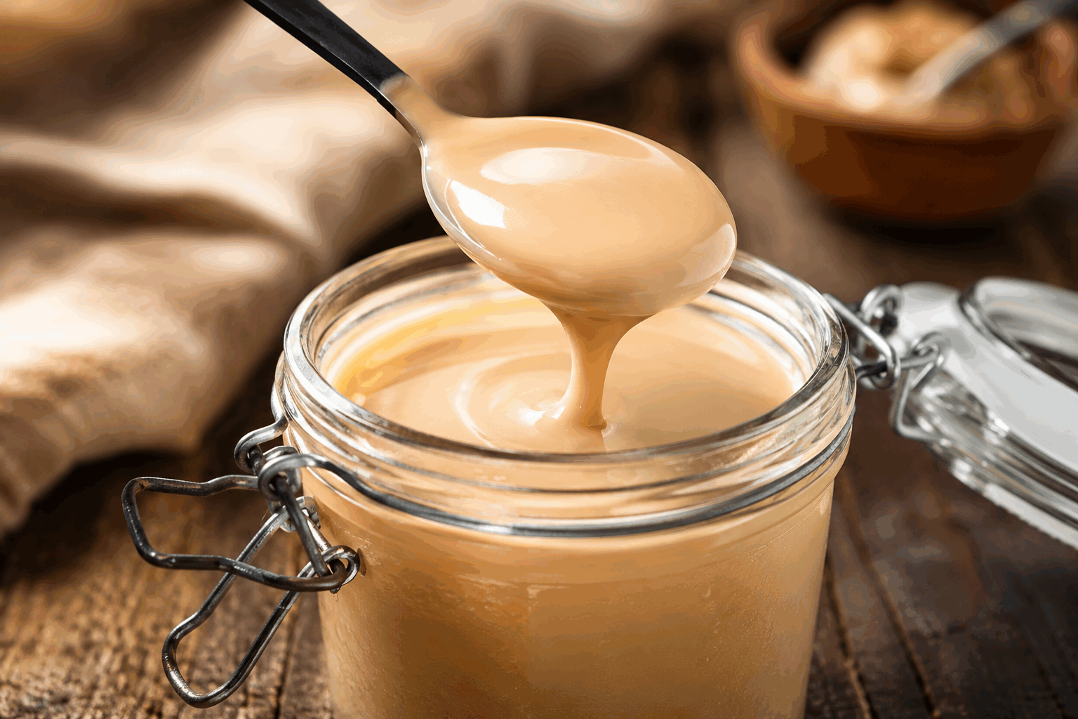 Un caramel sans sucre et un lait concentré maison en 5 minutes, c’est possible ! 🔥 Description Découvrez comment réaliser un caramel gourmand sans sucre ajouté, ainsi qu’un lait concentré maison en seulement 5 minutes. Cette recette rapide allie douceur naturelle et texture fondante, parfait pour les desserts légers ou les gourmandises du quotidien. Idéal pour les personnes souhaitant limiter leur consommation de sucre tout en conservant des saveurs riches et onctueuses. Parfait en topping ou en ingrédient pour vos pâtisseries. Informations Temps de préparation : 5 minutes Temps de cuisson : 5 minutes Nombre de portions : 4 Difficulté : Facile Ingrédients Pour le caramel sans sucre 100 ml d’eau 50 g de xylitol (ou erythritol) 1 cuillère à soupe de beurre doux 1 pincée de sel Pour le lait concentré maison 250 ml de lait entier 50 g d’édulcorant naturel (xylitol, érythritol ou stévia ajustée au goût) 1 cuillère à soupe d’huile de coco (optionnel pour plus d’onctuosité) Préparation Préparez le caramel sans sucre : dans une petite casserole, versez l’eau et le xylitol. Faites chauffer à feu moyen en remuant régulièrement jusqu’à dissolution complète du xylitol. Augmentez légèrement le feu et laissez cuire sans remuer, jusqu’à obtention d’un caramel blond doré – environ 3 minutes. Surveillez bien la coloration pour éviter que le caramel ne brûle. Retirez la casserole du feu, ajoutez le beurre et la pincée de sel, puis mélangez vigoureusement pour obtenir une texture onctueuse. Réservez. Pour le lait concentré maison : dans une autre casserole, versez le lait avec l’édulcorant et l’huile de coco si utilisée. Faites chauffer à feu doux et laissez mijoter très doucement pendant environ 5 minutes, tout en remuant fréquemment pour éviter que le lait n’attache. Le lait va légèrement réduire et épaissir. Quand la consistance est sirupeuse et nappante, retirez du feu et laissez refroidir. Le lait concentré va encore un peu s’épaissir en refroidissant. Astuces Utilisez un édulcorant stable à la cuisson comme le xylitol ou l’érythritol pour éviter une amertume ou un goût chimique. Ne remuez pas le caramel pendant la cuisson pour éviter la cristallisation, remuez uniquement en dehors du feu. Pour un caramel plus crémeux, ajoutez une cuillère à soupe de crème fraîche ou de lait de coco à la fin. Conservez le lait concentré maison au réfrigérateur dans un récipient hermétique jusqu’à 5 jours. Service Servez le caramel sans sucre en nappage sur des fruits frais, des yaourts ou des glaces. Le lait concentré maison peut être utilisé comme base pour vos cafés gourmands, recettes de pâtisserie ou simplement dégusté à la cuillère pour une douceur saine et naturelle.