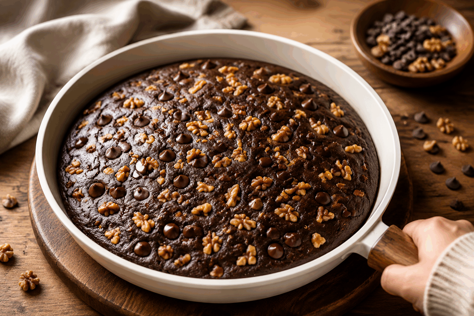 Un gâteau à la poêle en 5 minutes, sans farine ni four, un vrai régal 🍫✨ Description Ce gâteau à la poêle, rapide et facile à réaliser, est parfait pour les gourmands pressés. Moelleux et fondant, il révèle une saveur intense de chocolat sans nécessiter de farine ni de four. Idéal pour une pause sucrée ou un dessert improvisé. Informations Temps de préparation : 3 minutes Temps de cuisson : 5 minutes Nombre de portions : 4 parts Difficulté : Facile Ingrédients Pour le gâteau 3 œufs 150 g de chocolat noir pâtissier 100 g de sucre 60 g de beurre 1 cuillère à soupe de cacao en poudre non sucré 1 pincée de sel 1/2 cuillère à café d’extrait de vanille (facultatif) Préparation Casse le chocolat en morceaux et fais-le fondre doucement avec le beurre dans une petite casserole à feu très doux ou au bain-marie. Remue régulièrement pour obtenir une texture lisse. Dans un saladier, bats les œufs avec le sucre et la pincée de sel jusqu'à ce que le mélange blanchisse et devienne mousseux. Incorpore délicatement le mélange chocolat-beurre fondu aux œufs sucrés, puis ajoute le cacao en poudre tamisé et l'extrait de vanille si souhaité. Mélange bien pour homogénéiser. Chauffe une poêle antiadhésive propre à feu moyen-doux, ajoute un peu de beurre pour la graisser si nécessaire. Verse la préparation dans la poêle en étalant uniformément. Couvre avec un couvercle et laisse cuire à feu très doux pendant environ 5 minutes. Ne soulève pas le couvercle pendant la cuisson pour garder l’humidité. Vérifie la cuisson en plantant la pointe d’un couteau au centre : elle doit ressortir légèrement humide, signe d’un cœur fondant. Retire la poêle du feu et laisse tiédir quelques minutes avant de découper en parts et servir. Astuces Utilise une poêle antiadhésive de bonne qualité pour éviter que le gâteau ne colle. Ne chauffe pas trop fort la poêle pour éviter que le gâteau brûle en dessous avant que le centre soit cuit. Pour un goût encore plus gourmand, ajoute quelques noix ou pépites de chocolat dans la pâte avant cuisson. Tu peux remplacer le beurre par de l’huile de coco pour une version végétalienne. Service Servez ce gâteau tiède accompagné d’une boule de glace vanille ou d’une cuillère de crème fraîche. Il se déguste parfaitement après un repas léger ou lors d’un goûter improvisé. Sa texture fondante et sa saveur chocolatée raviront petits et grands.