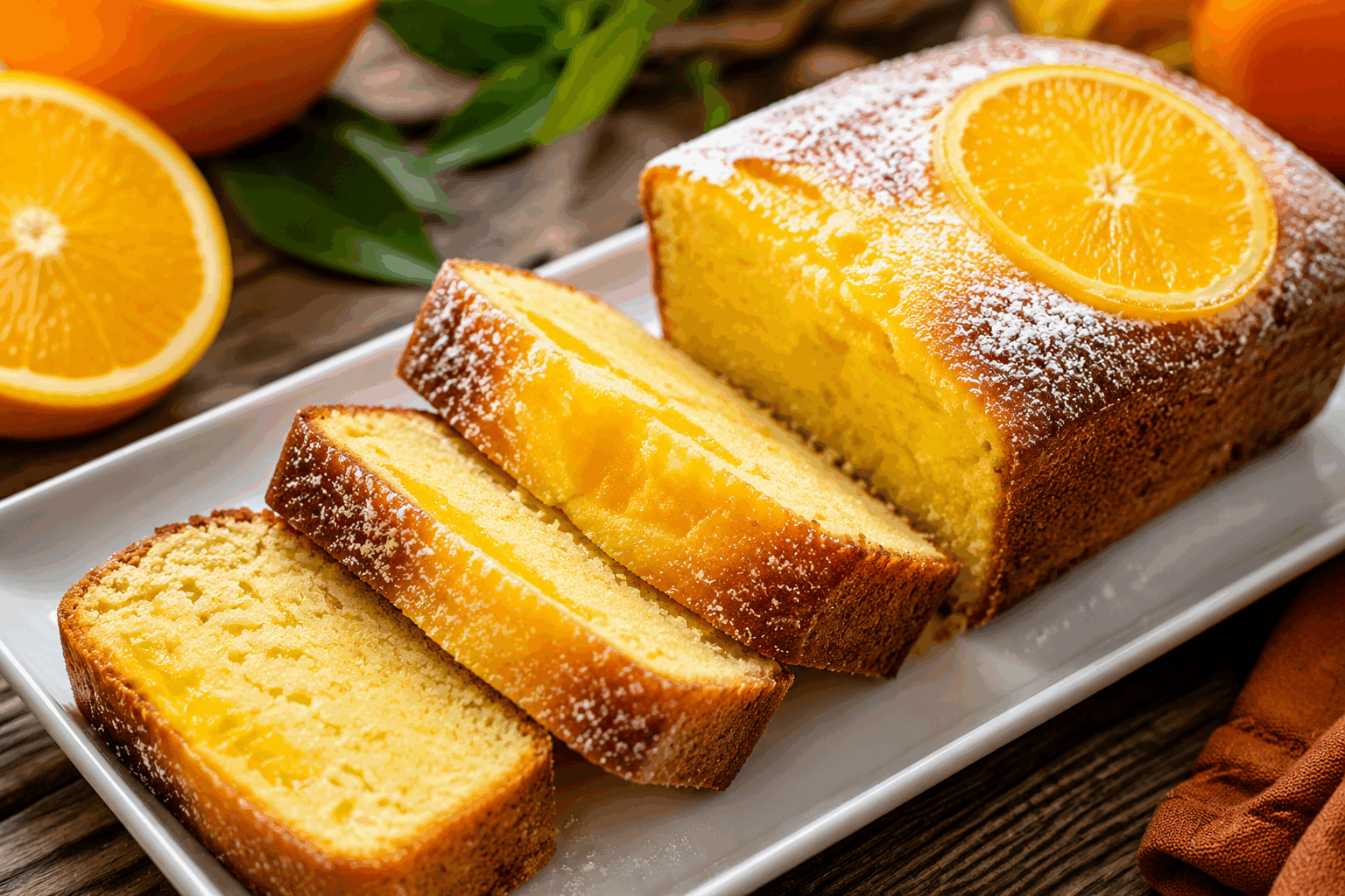 Un gâteau à l’orange prêt en 5 minutes, sans prise de tête et délicieux ✨ Description Ce gâteau à l'orange est une douceur rapide et simple à réaliser, parfaite pour les moments où l'on souhaite un dessert fruité sans passer des heures en cuisine. Son goût frais et acidulé, combiné à une texture moelleuse, en fait une gourmandise légère idéale pour un goûter ou une fin de repas improvisée. Informations Temps de préparation : 5 minutes Temps de cuisson : 25 minutes Nombre de portions : 6 personnes Difficulté : Facile Ingrédients Pour la pâte 150 g de farine 120 g de sucre en poudre 2 œufs 80 ml d’huile de tournesol 120 ml de jus d’orange fraîchement pressé Le zeste finement râpé d’une orange bio 1 sachet de levure chimique (environ 11 g) 1 pincée de sel Préparation Préchauffe le four à 180°C (thermostat 6). Dans un saladier, bats les œufs avec le sucre jusqu’à ce que le mélange blanchisse et devienne mousseux. Ajoute le jus d’orange, l’huile et le zeste, puis mélange bien. Incorpore la farine, la levure et la pincée de sel en une seule fois puis mélange rapidement jusqu’à obtention d’une pâte homogène, sans grumeaux. Verse la pâte dans un moule à cake ou un moule rond préalablement beurré ou recouvert de papier cuisson. Enfourne pour environ 25 minutes. Vérifie la cuisson en plantant la lame d’un couteau : elle doit ressortir sèche. Laisse tiédir avant de démouler délicatement. Astuces Utilise des oranges bio pour profiter pleinement des zestes sans risque de pesticides. Pour un gâteau encore plus moelleux, remplace la moitié de l’huile par du yaourt nature. Ne mélange pas trop la pâte une fois la farine ajoutée pour éviter un gâteau trop dense. Pour varier les plaisirs, ajoute une poignée de pépites de chocolat ou quelques amandes effilées avant cuisson. Service Ce gâteau à l’orange se déguste parfait tiède ou à température ambiante, accompagné d’un thé ou d’une tasse de café. Il convient aussi bien pour un goûter en famille qu’en dessert léger après un repas simple. Pour une touche gourmande, accompagne-le d’un filet de crème fraîche ou d’une boule de glace vanille.