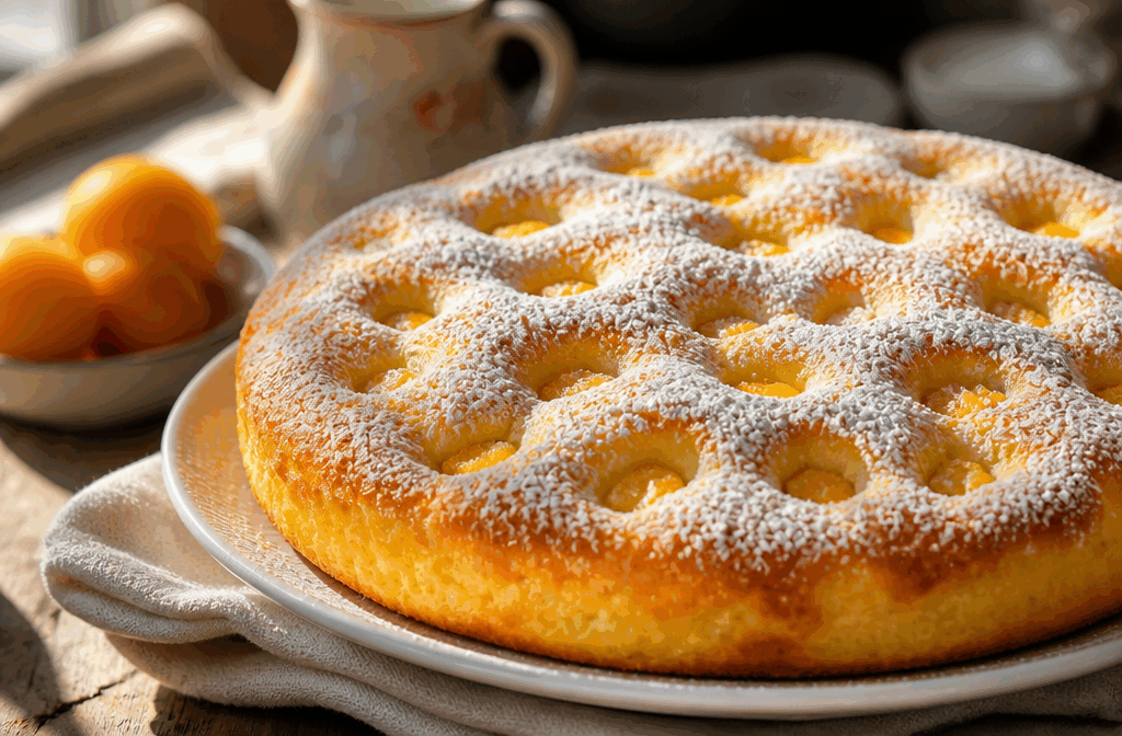 Un gâteau italien sans levure en 4 ingrédients, facile et délicieux à souhait 🍊 Description Ce gâteau italien très simple se caractérise par sa texture dense et moelleuse, obtenue sans levure ni agents levant. Agrémenté de zestes d’orange, il offre une saveur fraîche et délicate qui évoque les pâtisseries traditionnelles méditerranéennes. Idéal pour un goûter rapide ou un dessert léger, il ravira les amateurs de douceur authentique et simplissime. Informations Temps de préparation : 10 minutes Temps de cuisson : 35 minutes Nombre de portions : 8 personnes Difficulté : Facile Ingrédients Pour le gâteau 200 g de sucre 150 g de farine de blé T45 3 œufs 2 oranges non traitées (zeste et jus) Préparation Préchauffe le four à 180°C (chaleur statique). Râpe finement le zeste des oranges sans la partie blanche, puis presse leur jus et réserve. Dans un grand saladier, bats les œufs avec le sucre jusqu’à ce que le mélange blanchisse et devienne mousseux. Incorpore délicatement la farine tamisée en plusieurs fois, en mélangeant avec une spatule pour ne pas faire retomber la préparation. Ajoute le jus d’orange et les zestes, puis mélange doucement pour homogénéiser. Verse la pâte dans un moule à gâteau de 20 cm de diamètre, préalablement beurré et fariné ou recouvert de papier sulfurisé. Enfourne pour 35 minutes environ, vérifie la cuisson avec la pointe d’un couteau qui doit ressortir sèche. Laisse tiédir avant de démouler et de servir. Astuces Utilise des oranges bio pour profiter pleinement des zestes sans résidus chimiques. Tu peux remplacer la farine classique par de la farine de riz pour une version sans gluten. Pour plus de moelleux, ajoute 50 g de yaourt nature à la pâte. Conserve ce gâteau dans une boîte hermétique à température ambiante jusqu’à 3 jours. Service Servez ce gâteau en dessert ou au goûter, accompagné d’un thé léger ou d’un café noir. Il peut aussi être proposé avec un filet de miel ou une confiture d’agrumes pour renforcer sa touche fruitée. Sa simplicité et son goût délicat en font un choix parfait pour un moment convivial entre amis ou en famille.