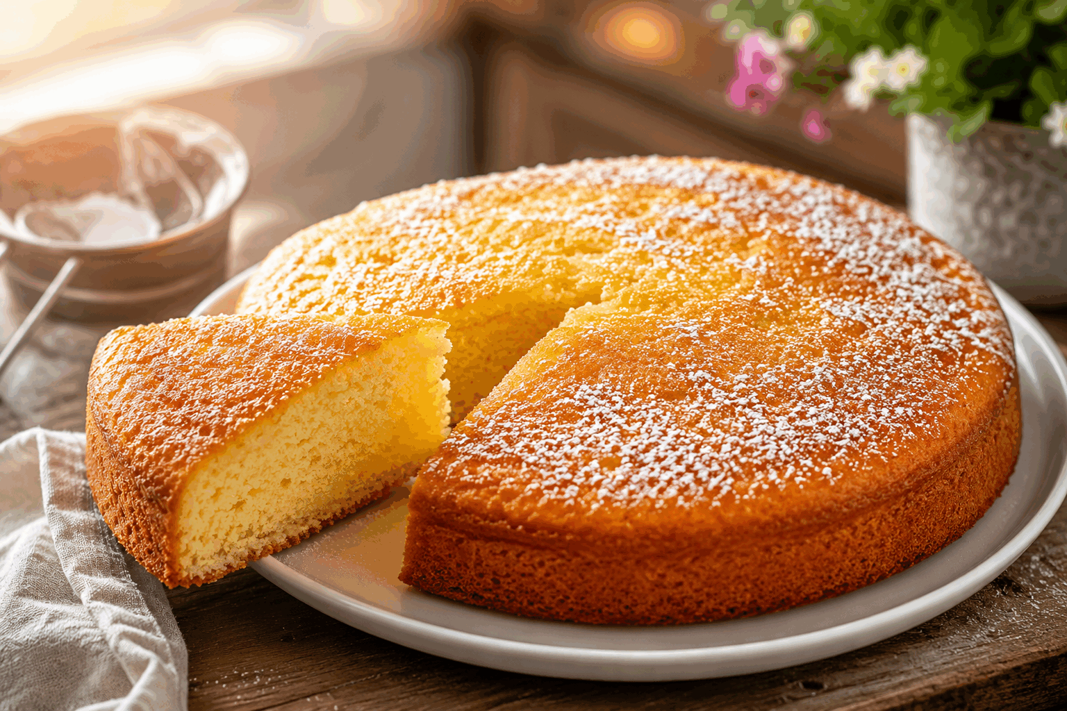 Un gâteau simple et délicieux en 5 minutes, vous allez l’adopter pour toujours 😍 Description Ce gâteau express est parfait pour les envies soudaines de douceur. Moelleux et parfumé, il se prépare en un temps record avec des ingrédients courants. Idéal pour un goûter improvisé ou un dessert de dernière minute, ce classique rapide saura vous séduire par sa simplicité et son goût réconfortant. Informations Temps de préparation : 5 minutes Temps de cuisson : 10 minutes Nombre de portions : 4 personnes Difficulté : Facile Ingrédients Pour le gâteau 2 œufs 80 g de sucre en poudre 80 g de farine 50 ml d’huile de tournesol 1/2 sachet de levure chimique (environ 5 g) 5 cl de lait 1 cuillère à café d’extrait de vanille Une pincée de sel Préparation Préchauffe le four à 180°C (th.6). Casse les œufs dans un saladier et fouette-les avec le sucre jusqu'à obtenir un mélange mousseux et clair. Ajoute l’huile, le lait et l’extrait de vanille, puis mélange doucement. Incorpore la farine, la levure et la pincée de sel tamisées ensemble, et mélange jusqu’à obtenir une pâte homogène sans grumeaux. Verse la préparation dans un moule à cake ou un moule rond beurré et fariné. Enfourne pour environ 10 minutes ; vérifie la cuisson avec la pointe d’un couteau qui doit ressortir sèche. Astuces Utilise un fouet électrique pour gagner du temps et aérer ta pâte. Pour varier les plaisirs, ajoute des pépites de chocolat ou des fruits frais dans la pâte avant cuisson. Ne dépasse pas la cuisson pour éviter que le gâteau ne sèche. Ce gâteau se conserve très bien dans une boîte hermétique pendant 2 jours. Service Déguste ce gâteau simplement nature, accompagné d’un thé ou d’un café pour le goûter. Tu peux aussi le napper d’un peu de confiture, de miel ou de chocolat fondu pour plus de gourmandise. Parfait pour une pause rapide ou un dessert improvisé.