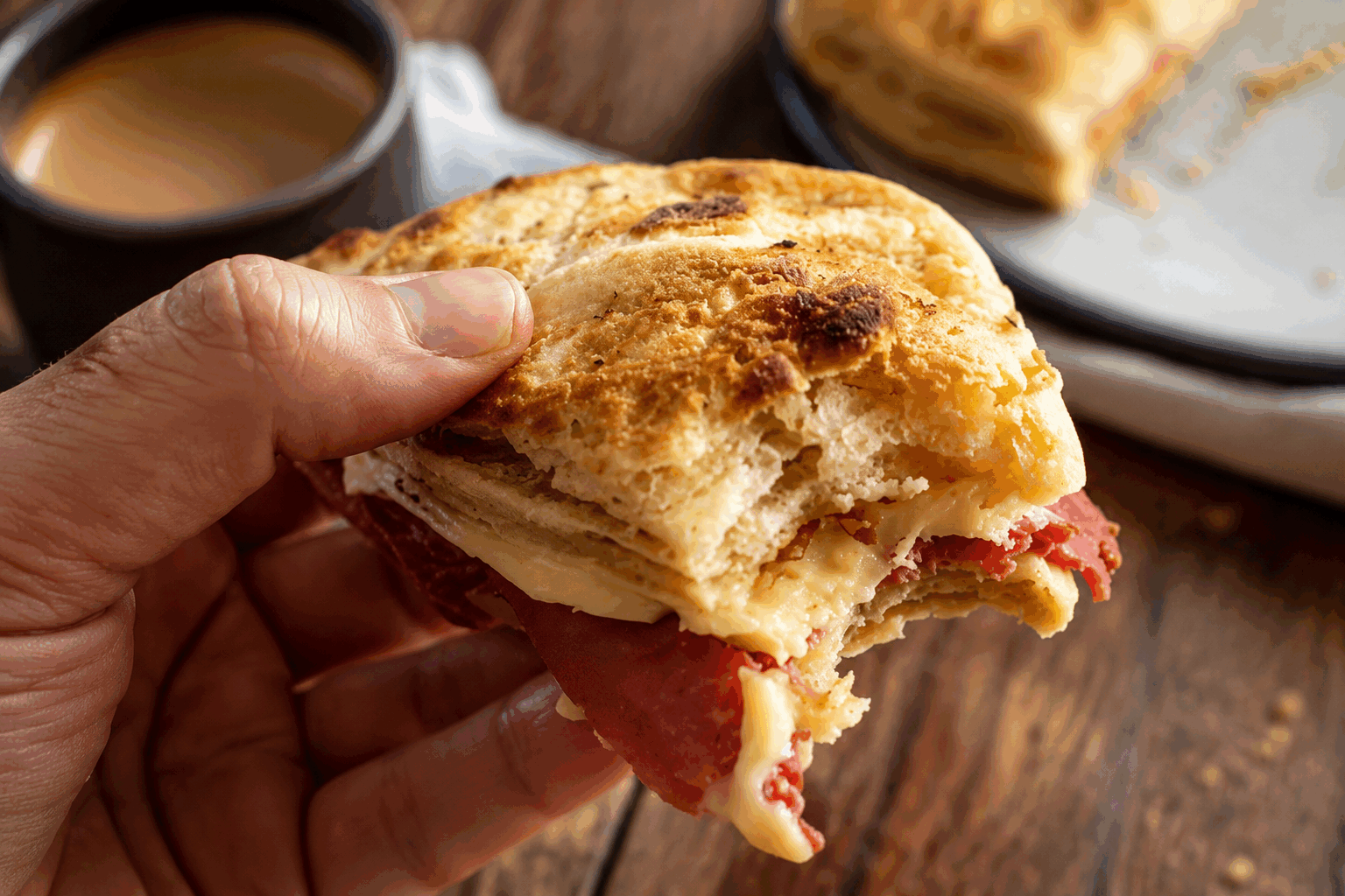 Un pain croustillant sans levure ni pétrissage en moins de 30 minutes, c’est possible ! 🔥 Description Ce pain rapide allie une croûte croustillante à une mie moelleuse sans nécessiter de levure ni de pétrissage. Idéal pour les amateurs de pain maison pressés, il se prépare en moins de 30 minutes et utilise simplement du bicarbonate de soude pour la levée. Parfait pour accompagner un repas improvisé ou pour un goûter gourmand. Informations Temps de préparation : 5 minutes Temps de cuisson : 20 minutes Nombre de portions : 4 pièces Difficulté : Facile Ingrédients Pour le pain 250 g de farine de blé T65 1 cuillère à café de bicarbonate de soude 1/2 cuillère à café de sel fin 200 ml de lait fermenté (ou lait ribot) 1 cuillère à soupe d’huile d’olive Préparation Préchauffe le four à 220°C en position chaleur tournante si possible. Dans un saladier, mélange la farine, le bicarbonate de soude et le sel. Ajoute le lait fermenté et l’huile d’olive, puis mélange rapidement à la cuillère jusqu’à obtention d’une pâte homogène et légèrement collante. Ne pétris pas trop. Divise la pâte en 4 boules de taille égale sur une plaque recouverte de papier cuisson, en les espaçant un peu. Avec un couteau, pratique une incision en croix sur le dessus de chaque boule pour faciliter la cuisson et développer la croûte. Enfourne pour environ 20 minutes, jusqu’à ce que les pains soient bien dorés et sonnent creux lorsqu’on tape dessous. Laisse tiédir sur une grille avant de déguster pour préserver le croustillant. Astuces Utilise du lait fermenté pour activer le bicarbonate et obtenir une bonne levée rapide. Ne travaille pas trop la pâte afin de garder une texture légère et aérée. Tu peux remplacer la farine de blé par un mélange moitié farine complète pour plus de goût, en ajustant légèrement le liquide. Si tu n’as pas de lait fermenté, ajoute une cuillère à soupe de jus de citron ou de vinaigre blanc dans le lait classique et laisse reposer 5 minutes avant de l’utiliser. Service Ce pain se déguste tiède, accompagné de beurre frais, de confiture ou de fromage. Il est parfait pour un petit-déjeuner rapide, un brunch ou pour accompagner une soupe ou une salade lors d’un dîner léger.