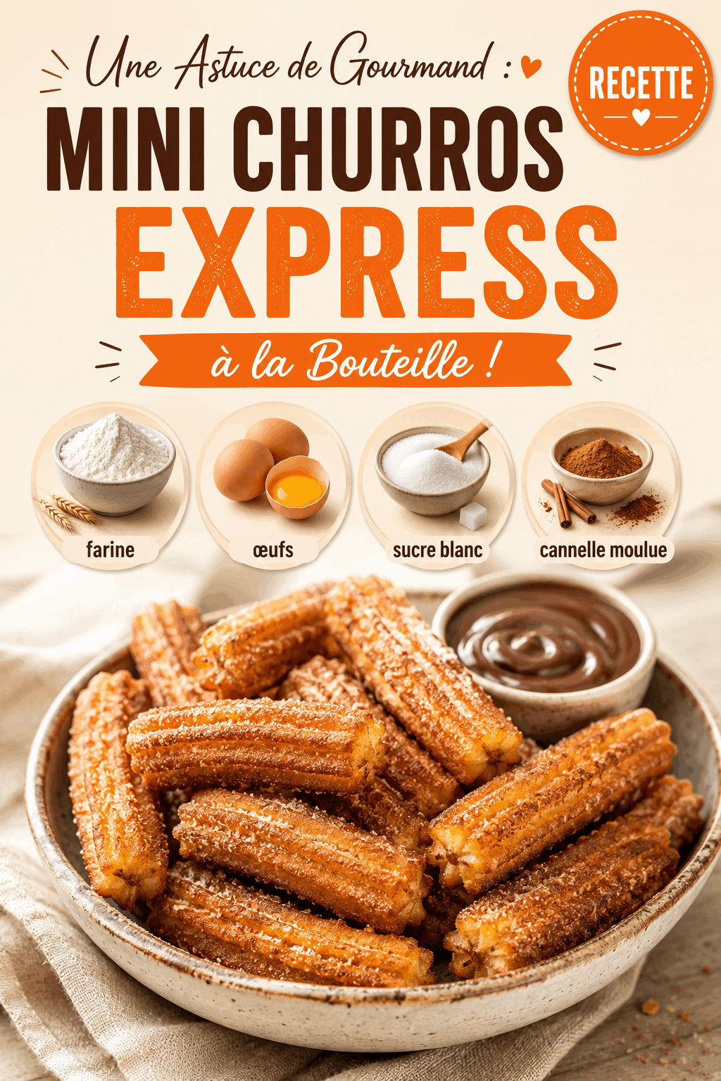 Une Astuce de Gourmand : Mini Churros Express à la Bouteille !