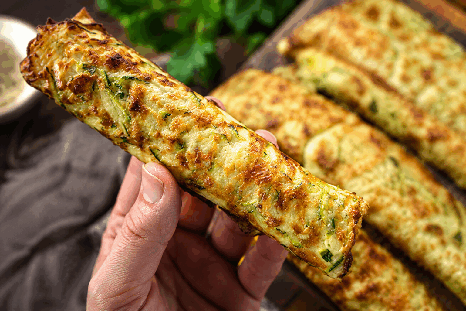 Wraps de courgette sans farine, prêts en 5 minutes avec seulement 3 ingrédients 👌 Description Ces wraps légers et frais utilisent des tranches fines de courgette comme base, sans aucune farine, pour une sensation saine et gourmande. Faciles et rapides à préparer, ils sont parfaits pour une entrée ou un snack léger, alliant fraîcheur et simplicité. Informations Temps de préparation : 5 minutes Temps de cuisson : 0 minute Nombre de portions : 4 wraps Difficulté : Facile Ingrédients Pour les wraps 2 grosses courgettes 100 g de fromage frais type chèvre frais ou ricotta 60 g de jambon cru (ou alternativement saumon fumé pour une version marine) Sel et poivre du moulin Un filet d'huile d'olive (facultatif) Préparation Rincez les courgettes et taillez-les en fines lamelles dans la longueur à l’aide d’une mandoline ou d’un économe, afin d’obtenir des “feuilles” souples et uniformes. Étalez une fine couche de fromage frais sur chaque lamelle de courgette. Salez et poivrez légèrement selon votre goût. Posez une tranche de jambon cru à une extrémité de la courgette tartinée, puis roulez délicatement la lamelle pour former le wrap. Disposez les wraps sur un plat. Vous pouvez les arroser d’un léger filet d’huile d’olive pour plus de gourmandise et de brillance. Servez immédiatement ou réfrigérez quelques minutes pour que les wraps se raffermissent un peu. Astuces Utilisez une mandoline bien affûtée pour des tranches régulières et très fines qui seront faciles à rouler. Variez le fromage frais selon vos envies : fromage de chèvre, ricotta, fromage frais aux herbes ou même un peu de fromage à tartiner classique. Pour une version végétarienne, remplacez le jambon cru par des bâtonnets de poivron grillé ou des lamelles de tomate séchée. Si vous préparez les wraps à l’avance, couvrez-les film alimentaire pour éviter qu’ils ne sèchent. Service Présentez ces wraps colorés en apéritif ou en entrée légère. Accompagnez-les d’une salade verte ou d’un mesclun assaisonné d’une vinaigrette balsamique. Ils sont aussi parfaits pour un déjeuner rapide, frais et sain.
